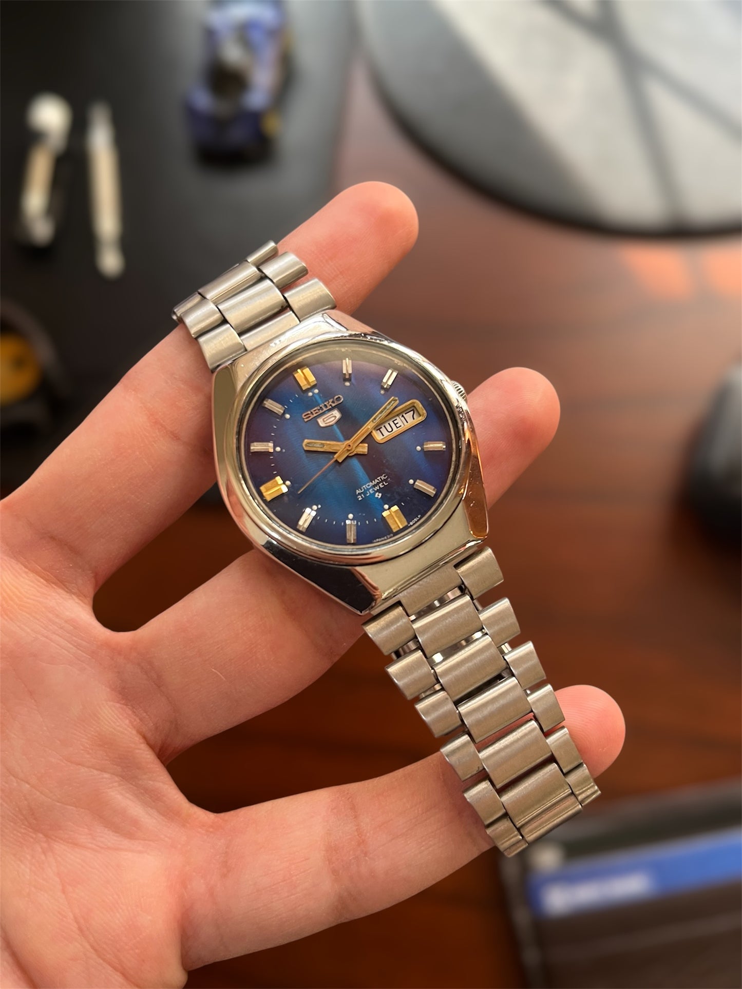 (Super Rare) 1977 Seiko 5 Blue Dial (Pre Owned) - #W245