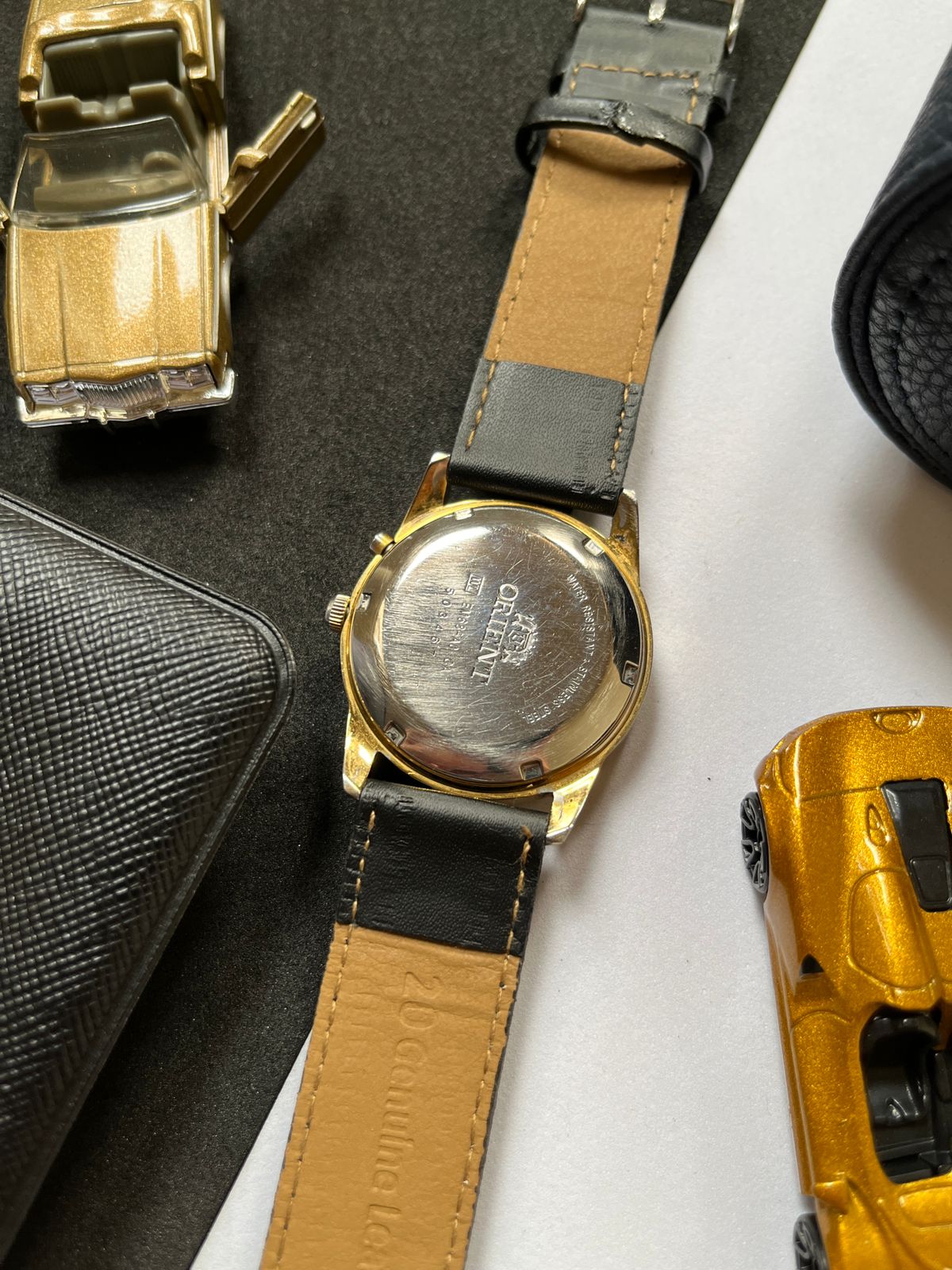 Orient Tri-star Crystal Day-Date Black Dial (Pre-owned)