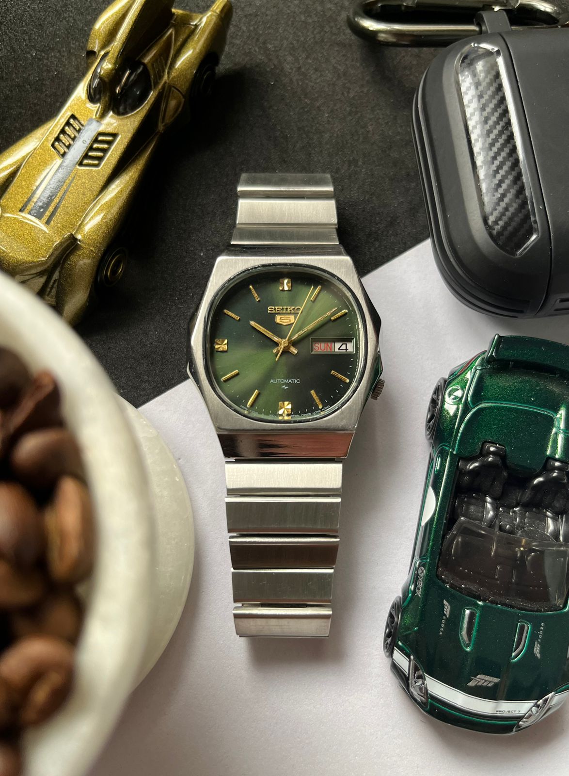 Rare Antique Seiko Men's Rare Vintage Seiko Day Date Gold Tone