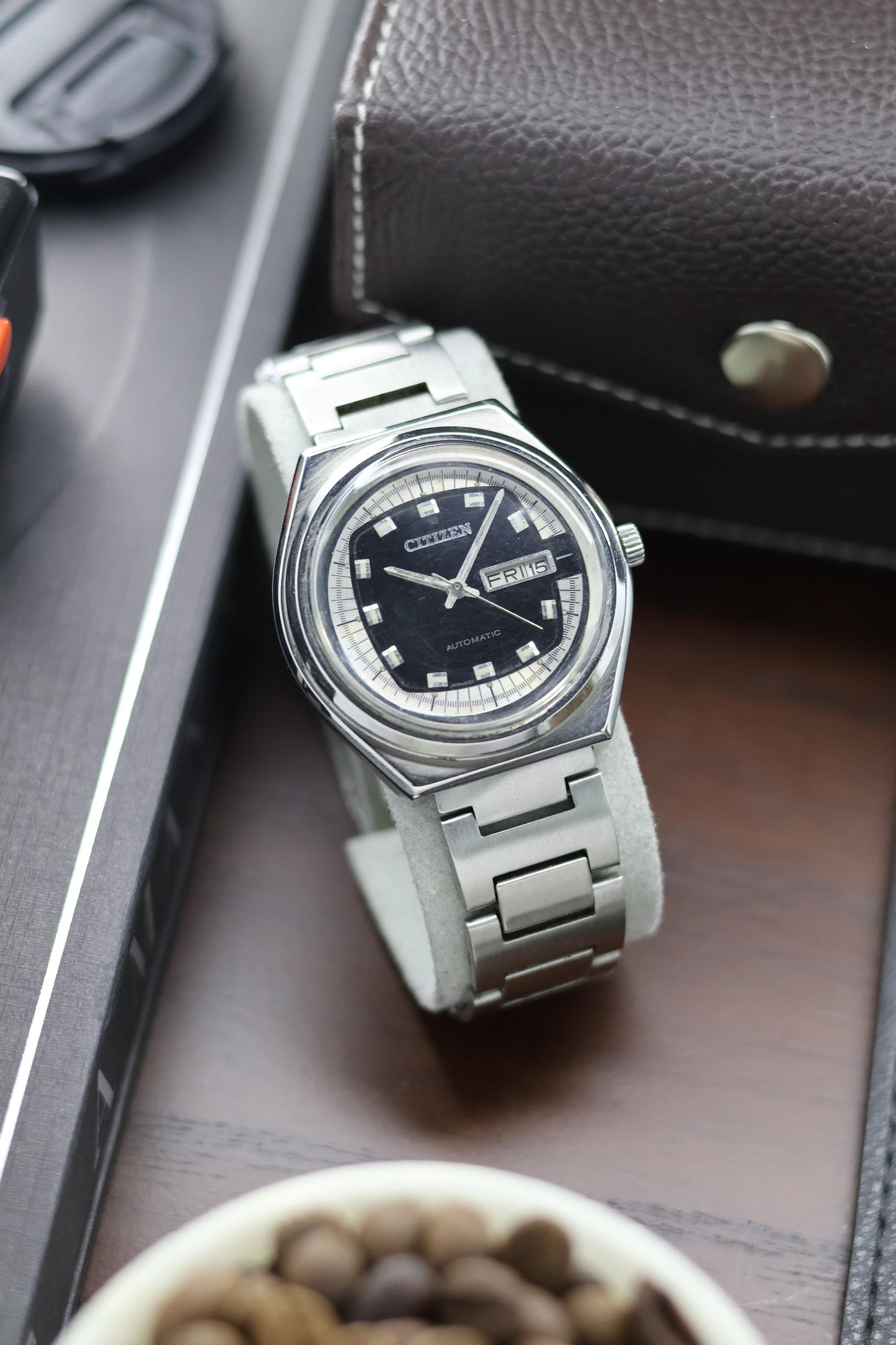 (Super Rare) Citizen Eagle 7 Black Dial - Automatic Vintage Watch (Pre Owned) - A213