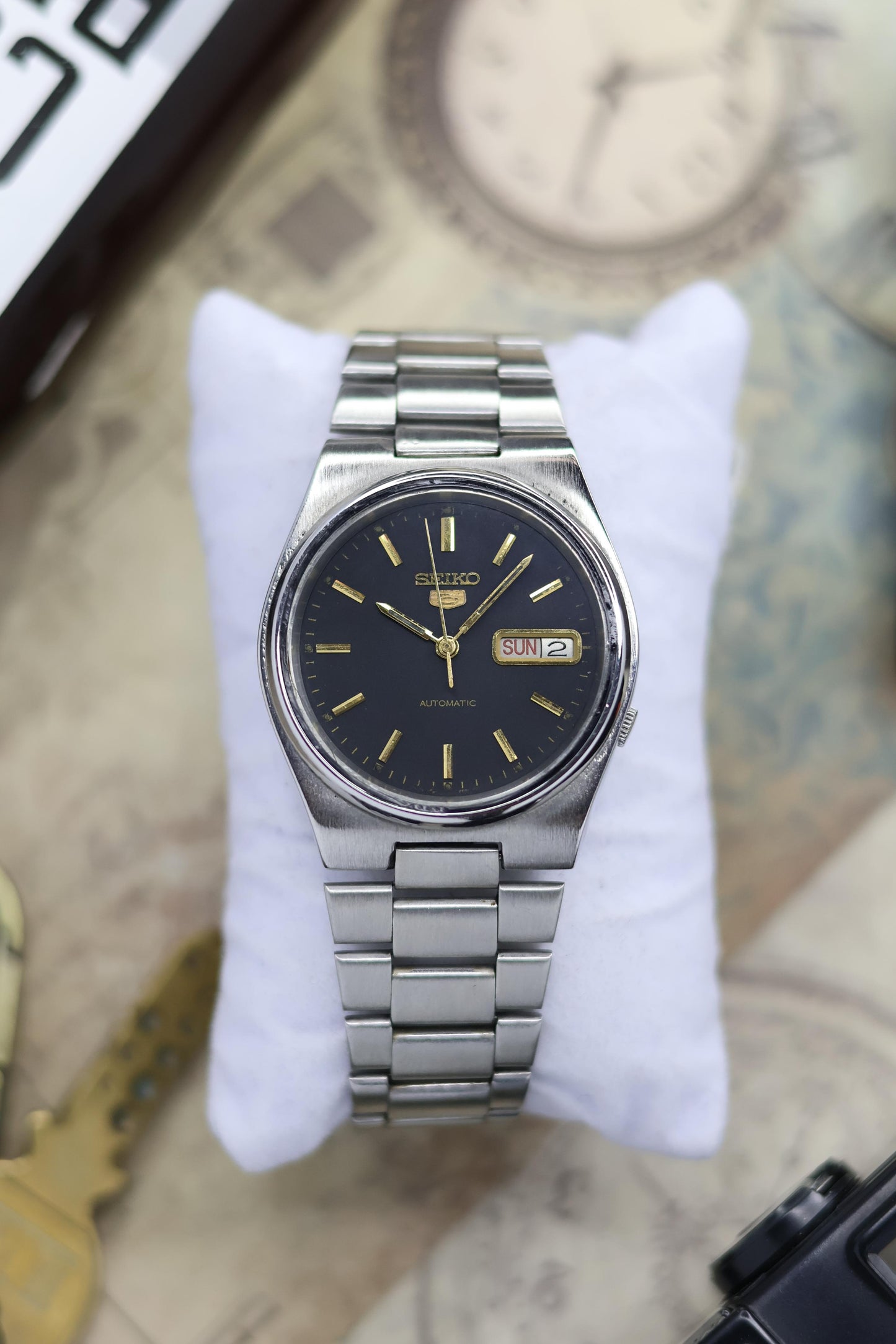 1992 Seiko 5 Black Dial (Pre Owned)