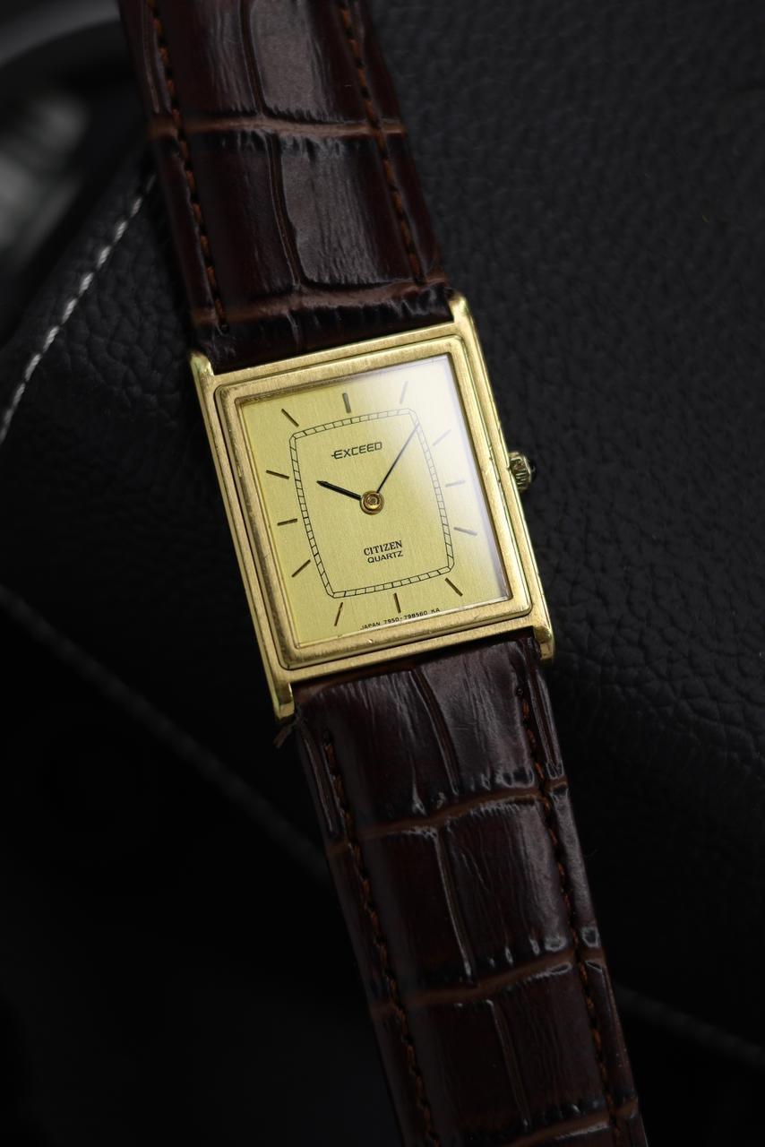 Vintage Citizen EXCEED Tank Gold Plated | Watchtopia – watchtopia.in