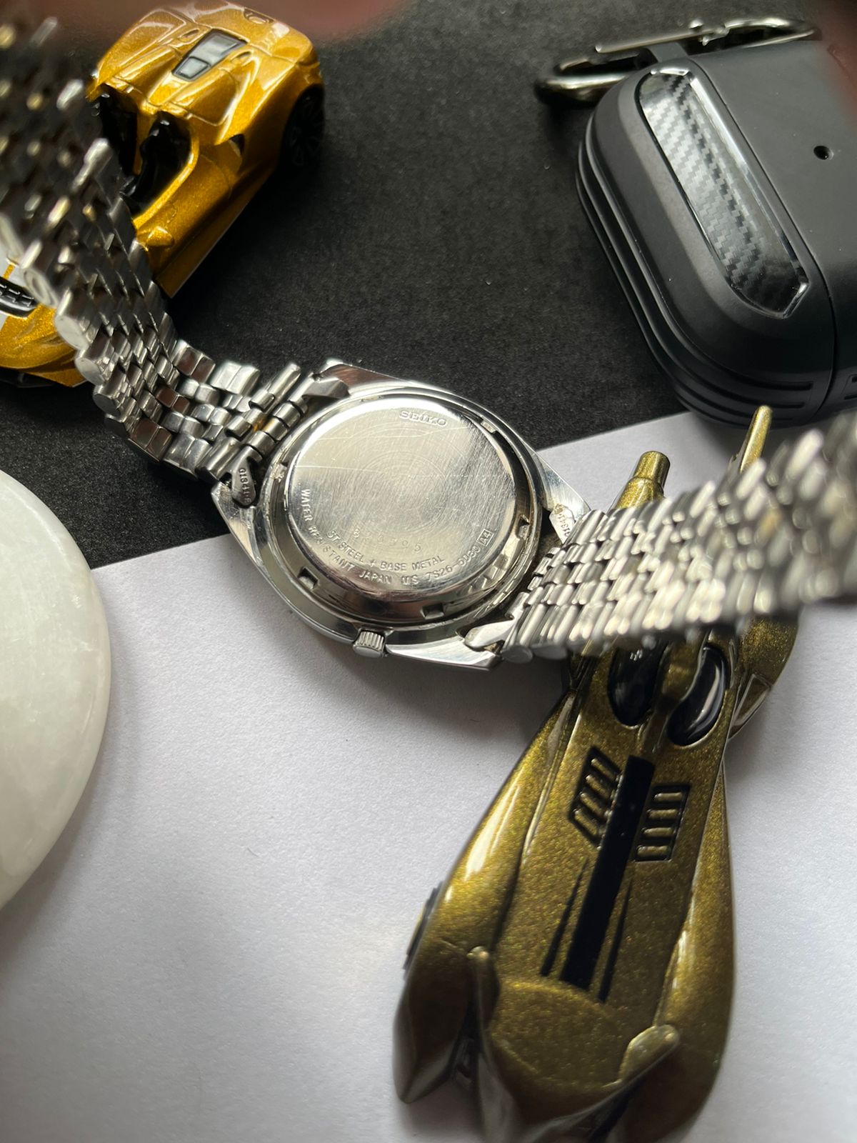 (Super Rare) 1998 Seiko 5 Two-Tone White Dial (Pre Owned) -#W51