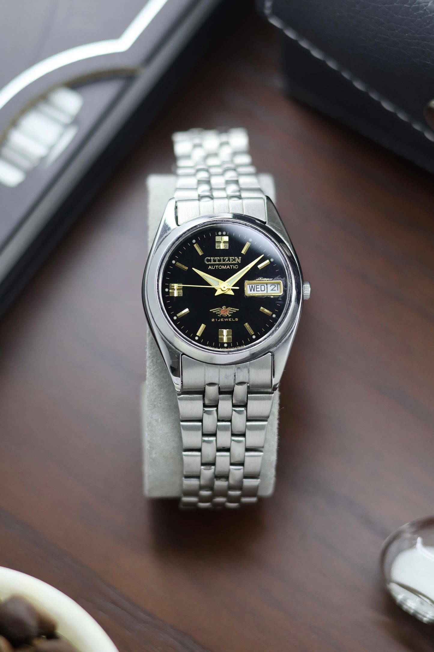 Citizen Eagle 7 Black Dial - Automatic Vintage Watch (Pre Owned) - A380