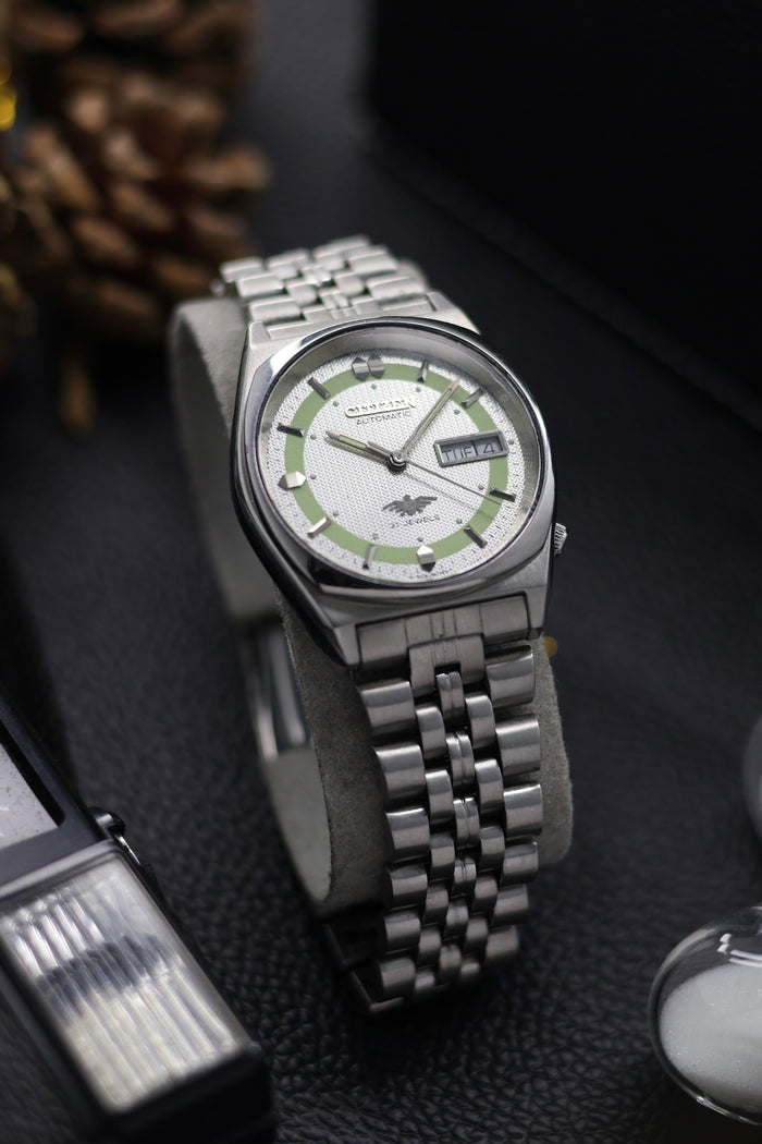 (Super Rare) Citizen Eagle 7 Silver Guilloche Dial - Automatic Vintage Watch (Pre Owned) - SE578