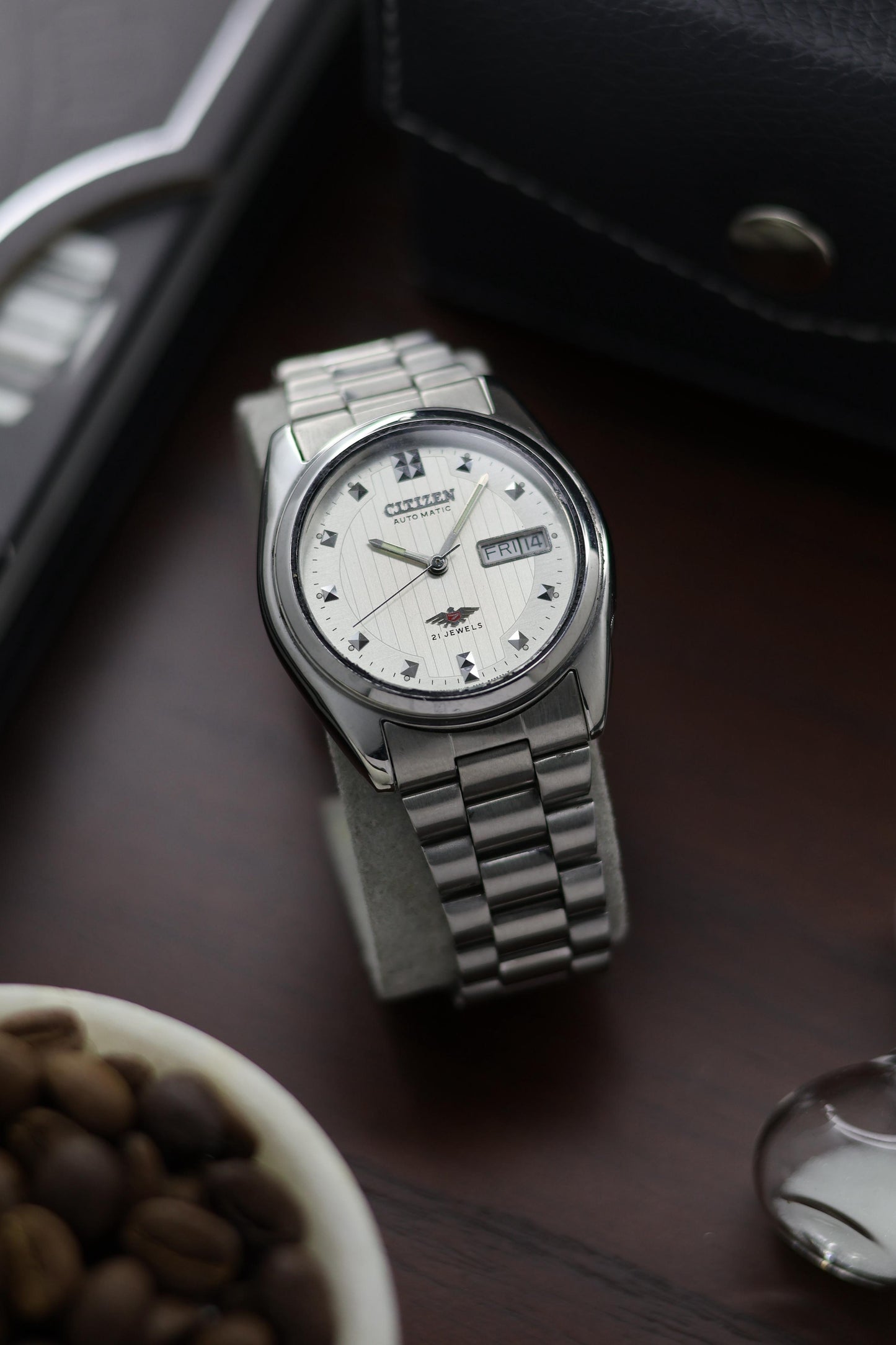 Citizen Eagle 7 White Motif Dial - Automatic Vintage Watch (Pre Owned) - A396