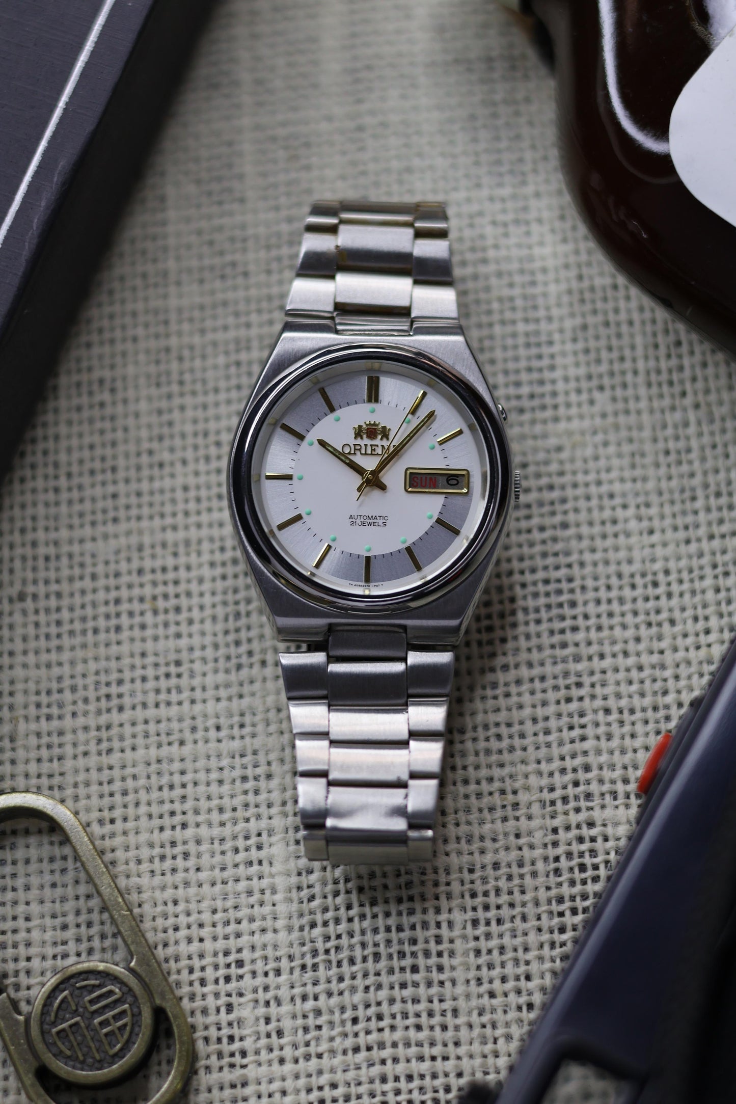 Orient Tri-Star Crystal White Dial (Pre Owned)