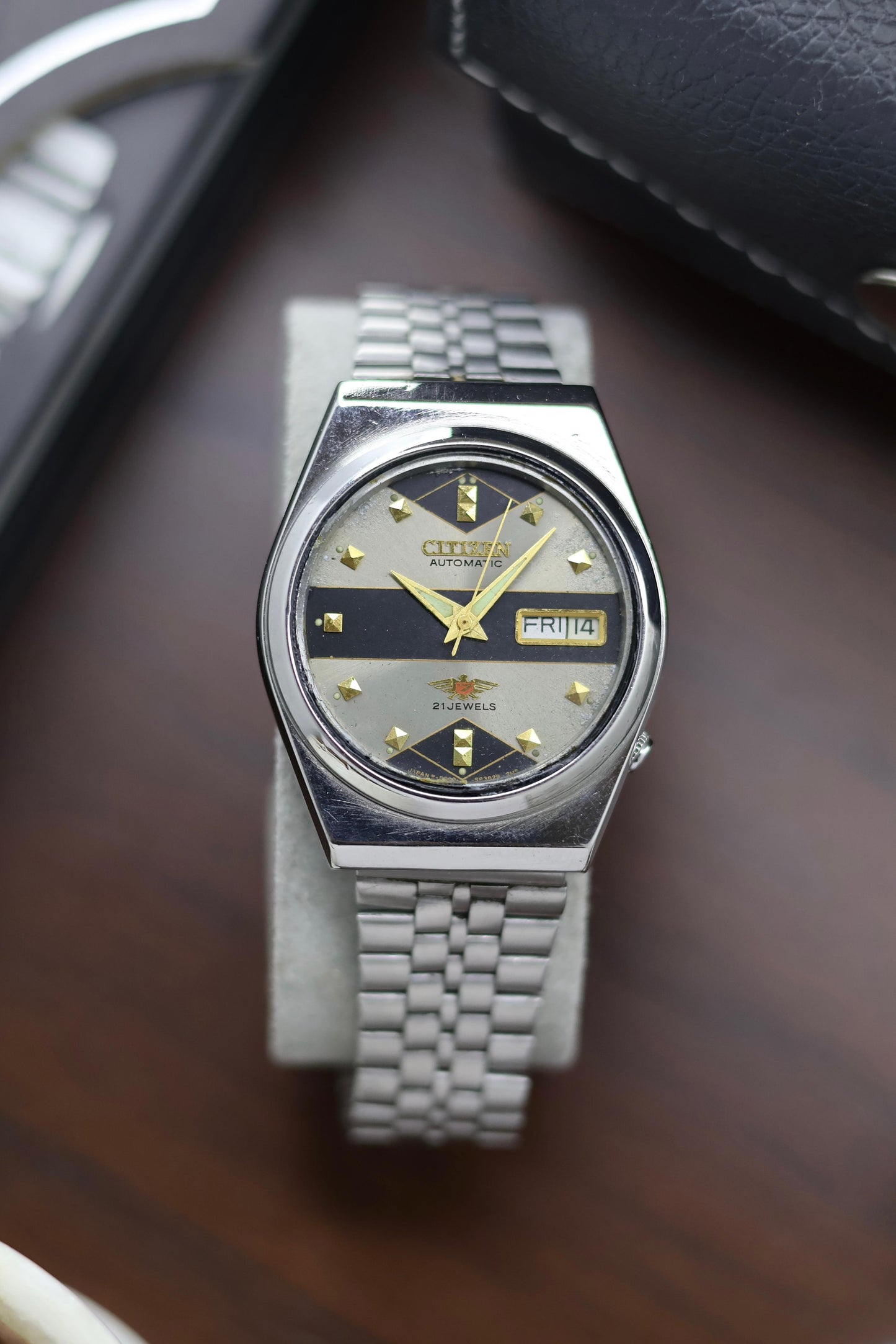 Citizen Eagle 7 Grey Motif Dial - Automatic Vintage Watch (Pre Owned) - A402