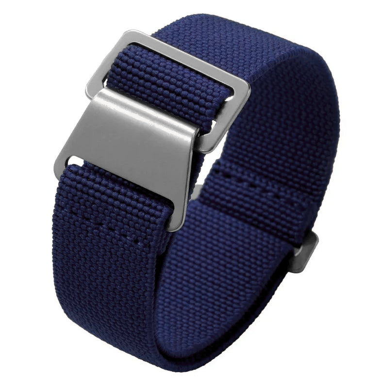 PREMIUM PARACHUTE Elastic Nylon Watch Strap - with FREE Strap Tool!