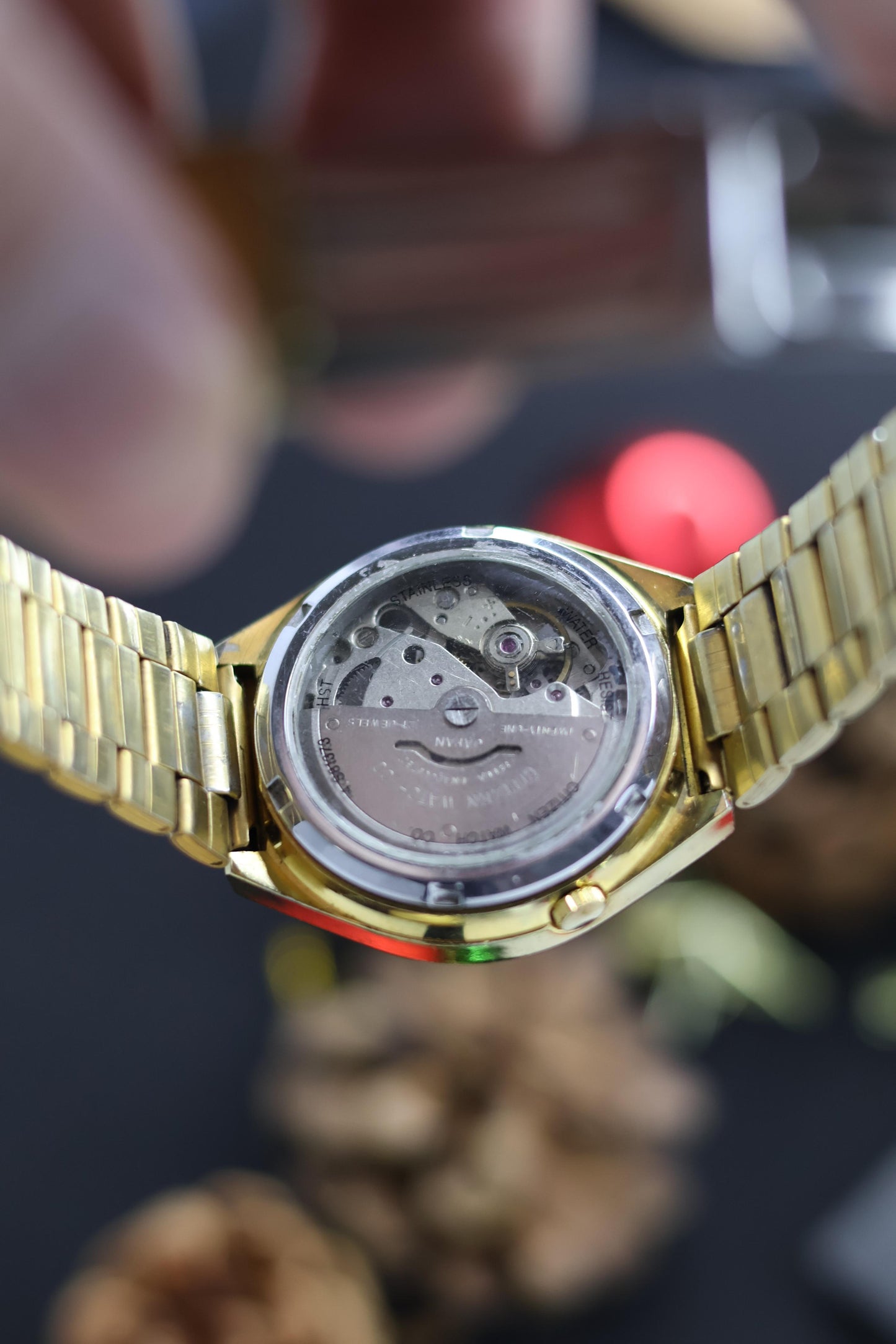Citizen Eagle 7 Gold Dial with Glass Back(Pre Owned)