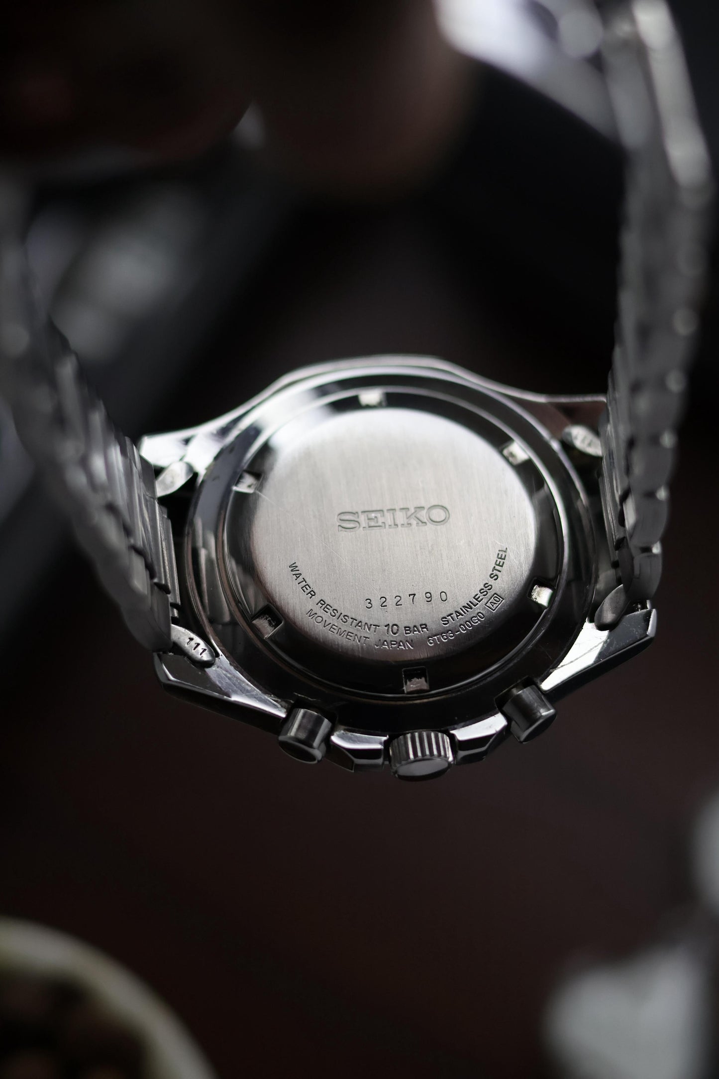 (Super Rare) Seiko Chronograph 100M Black Dial (Pre Owned) - A265