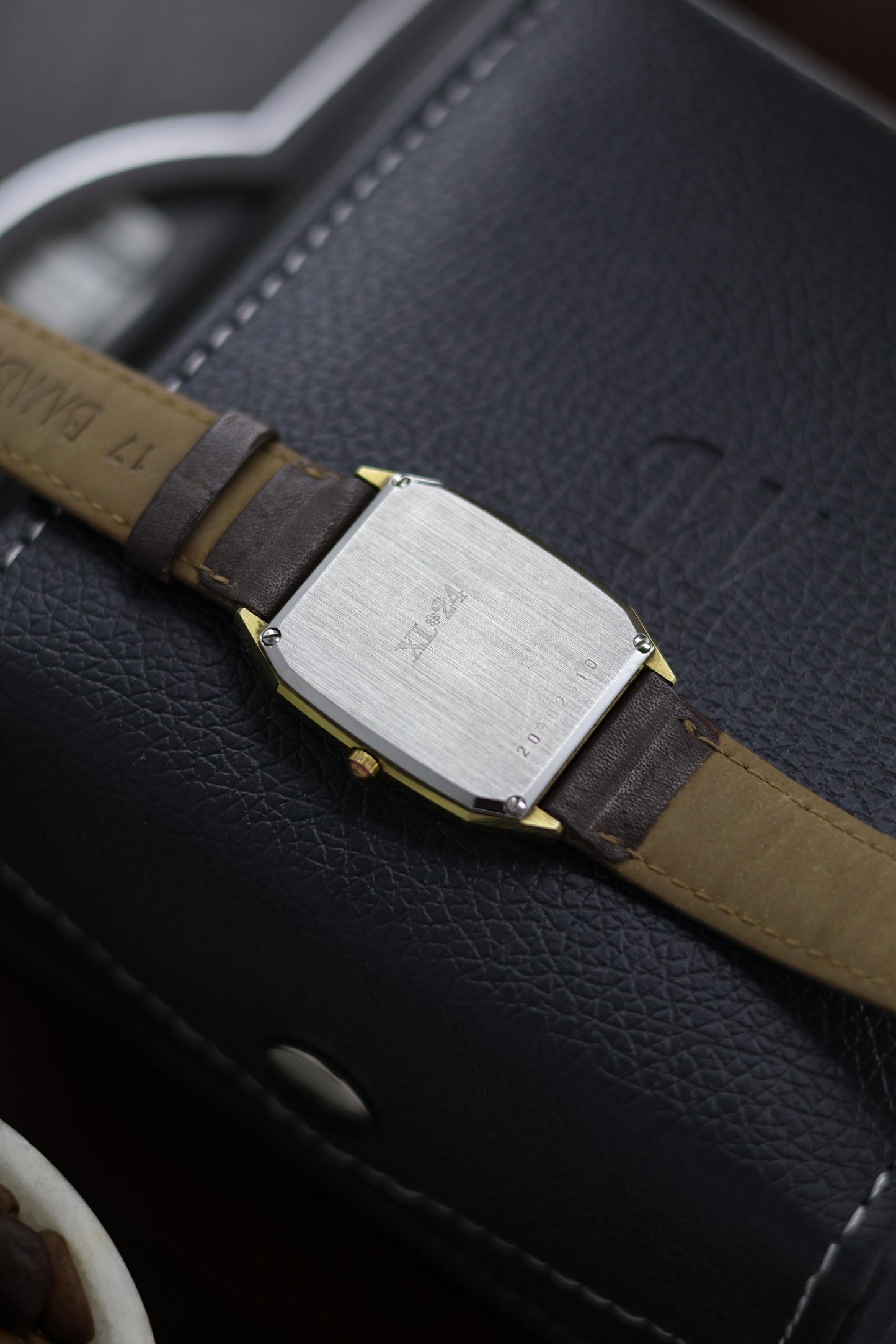 (Extremely Rare) LONGINES XL 24 Tank with Gold Plated Case - Swiss Vintage Watch (Pre Owned)