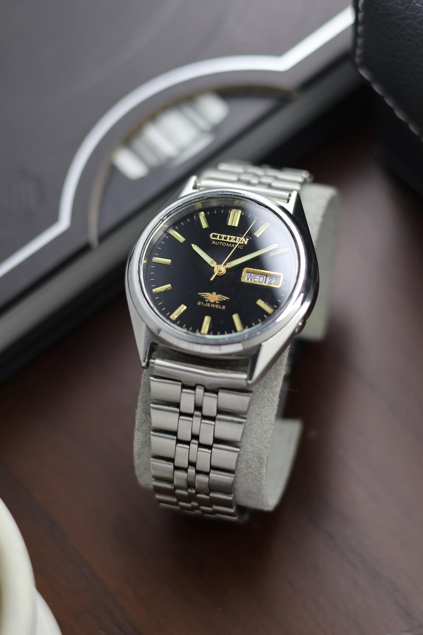 Citizen Eagle 7 Black Dial - Automatic Vintage Watch (Pre Owned) - A348