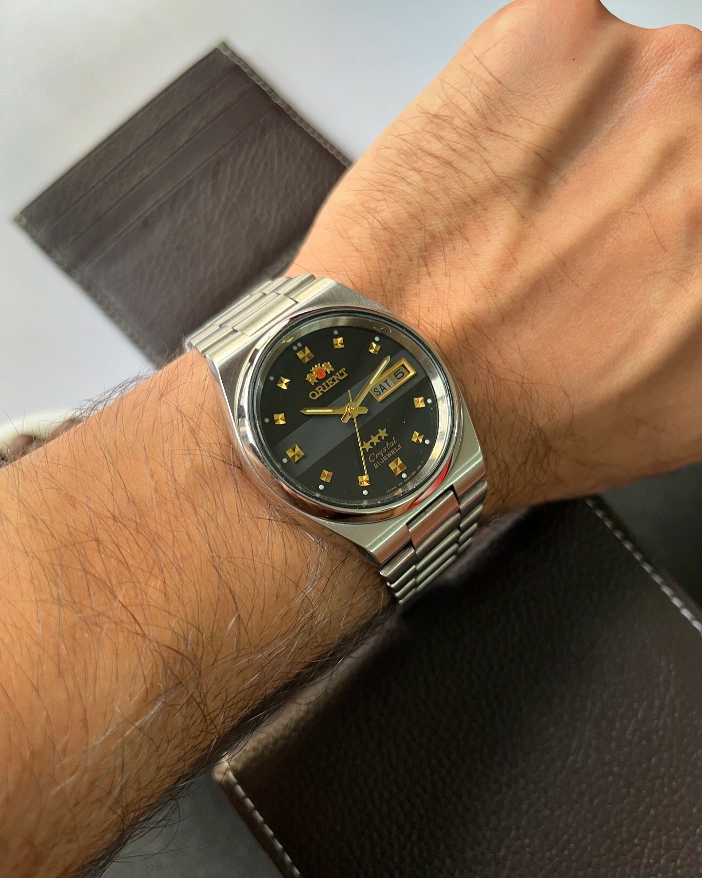 Orient Black Patterned Dial (Pre Owned)