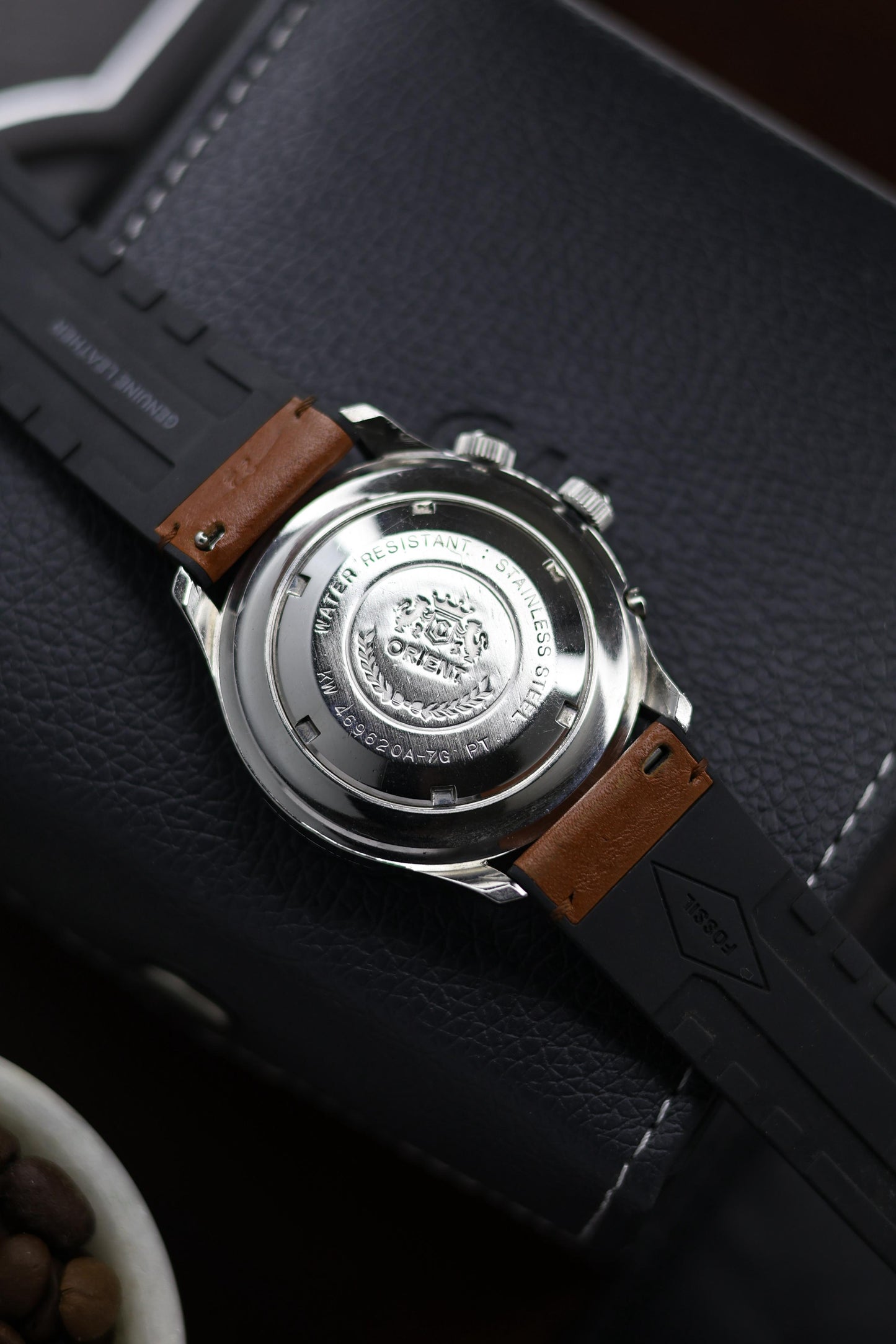 (Super Rare) Orient Tri-Star SK Diver Silver Dial with Rotating Inner Ring - Automatic Vintage Watch (Pre Owned) - A416