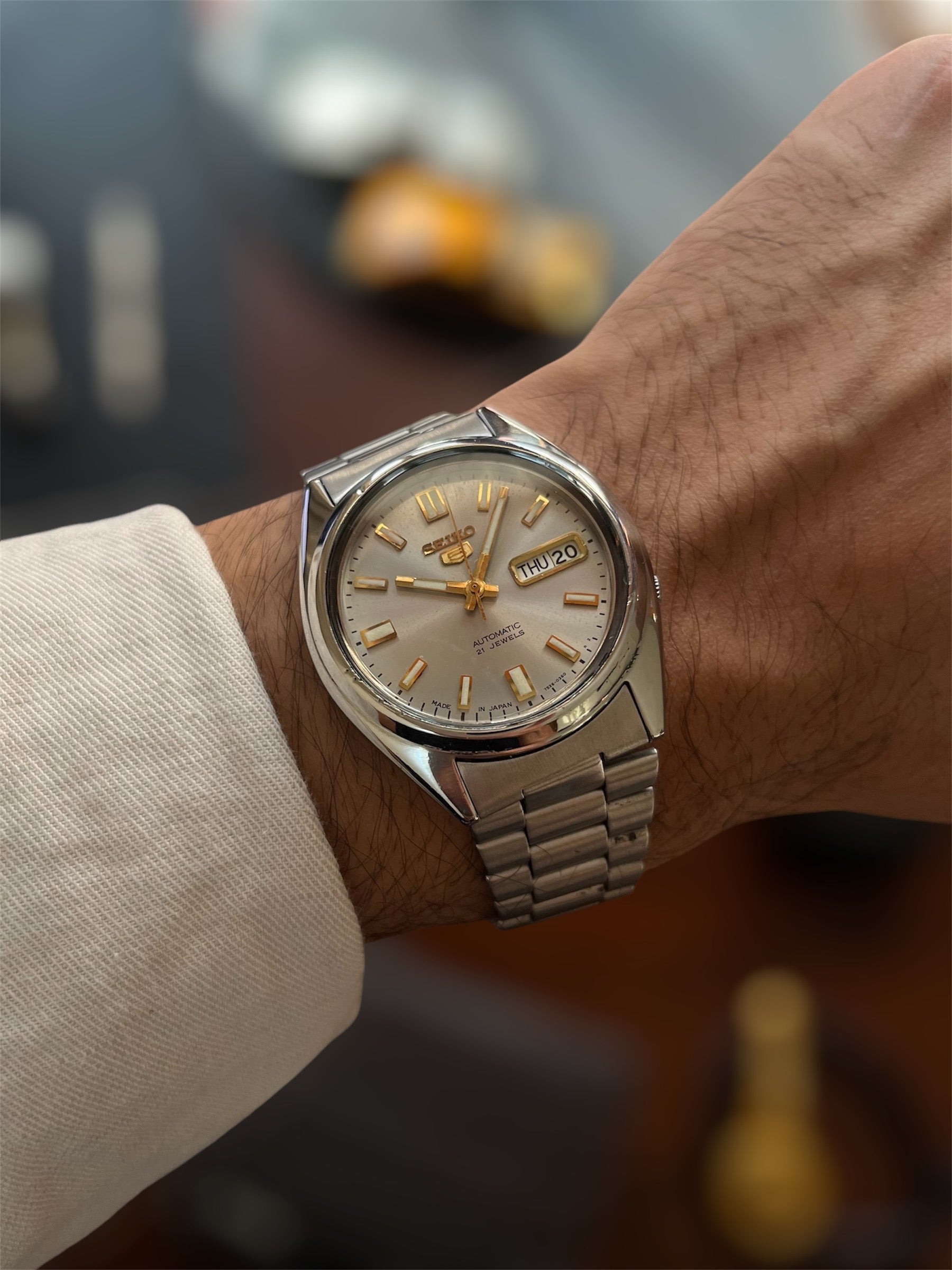 (Super Rare) Seiko SNXS75 with Glass Back (Pre Owned)