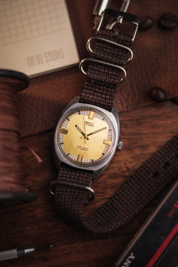 1980 HMT Vijay Champagne Dial - in Original Condition (Pre Owned)