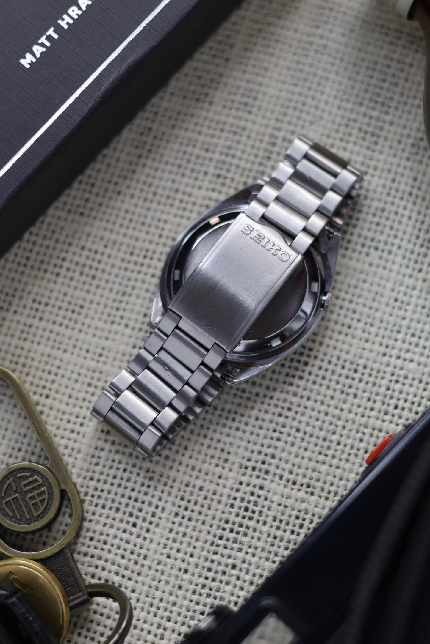 (Super Rare) 1984 Seiko 5 Textured Black Dial (Pre Owned)