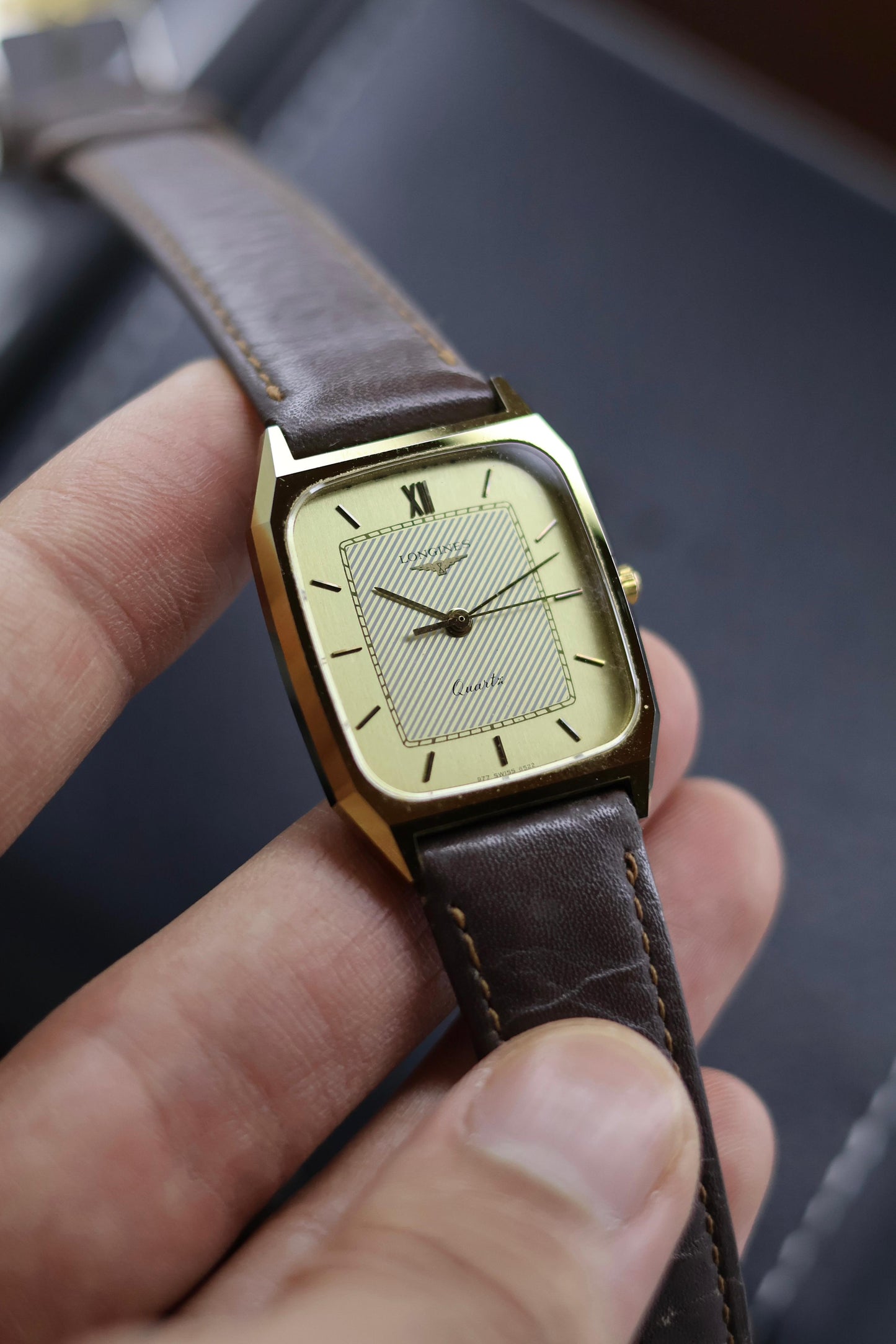 (Extremely Rare) LONGINES XL 24 Tank with Gold Plated Case - Swiss Vintage Watch (Pre Owned)