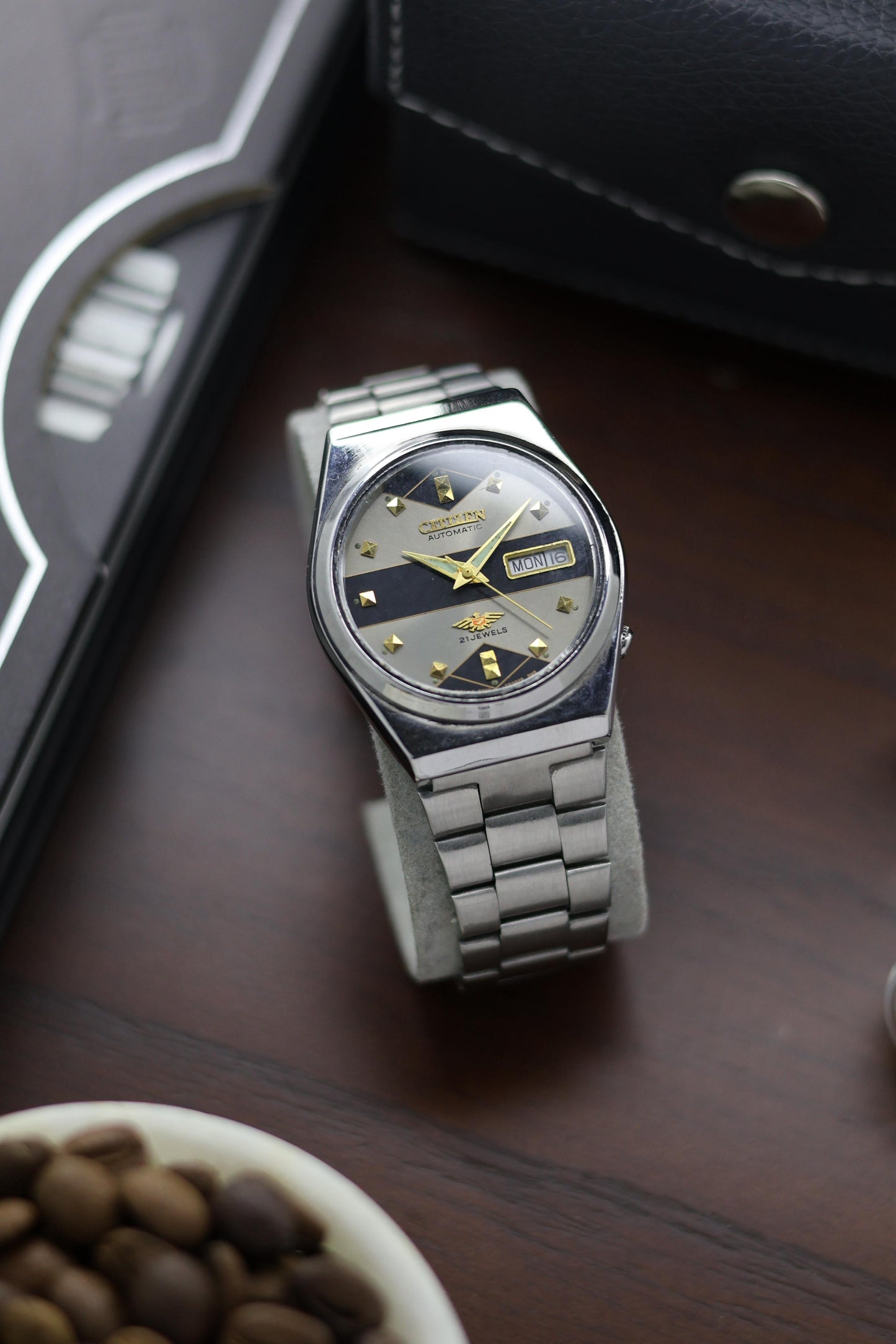 Citizen Eagle 7 Grey Motif Dial - Automatic Vintage Watch (Pre Owned) - A395