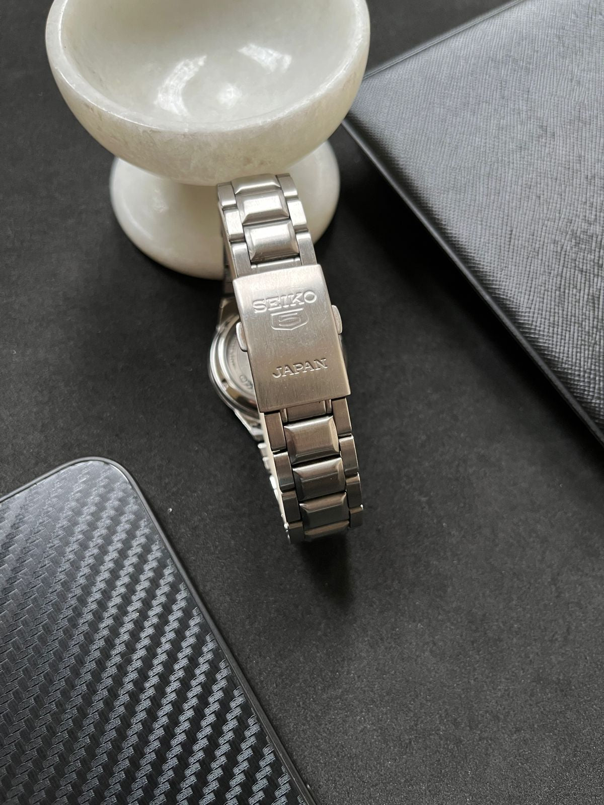 Seiko 5 Silver Patterned Dial (Pre-owned)