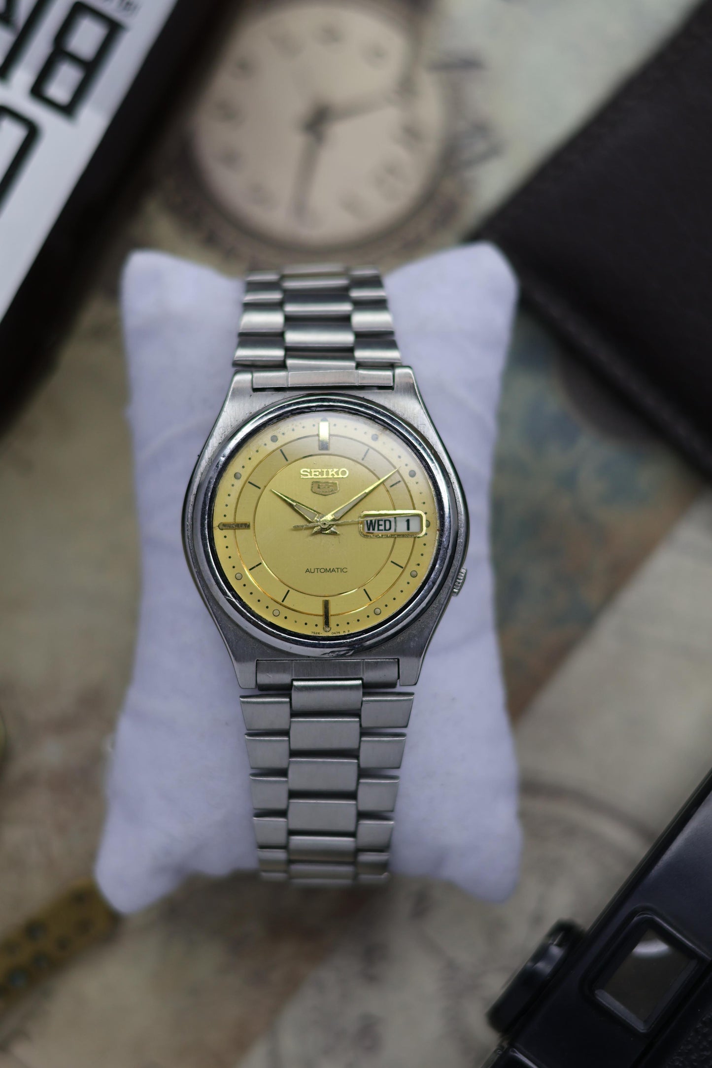 1996 Seiko 5 Gold Motif Dial (Pre Owned)