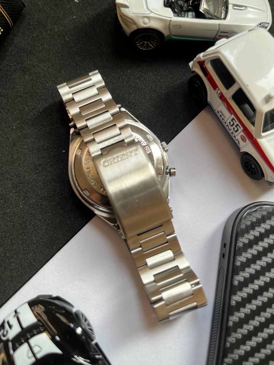 Orient Tri-star Crystal White Dial (Pre Owned)