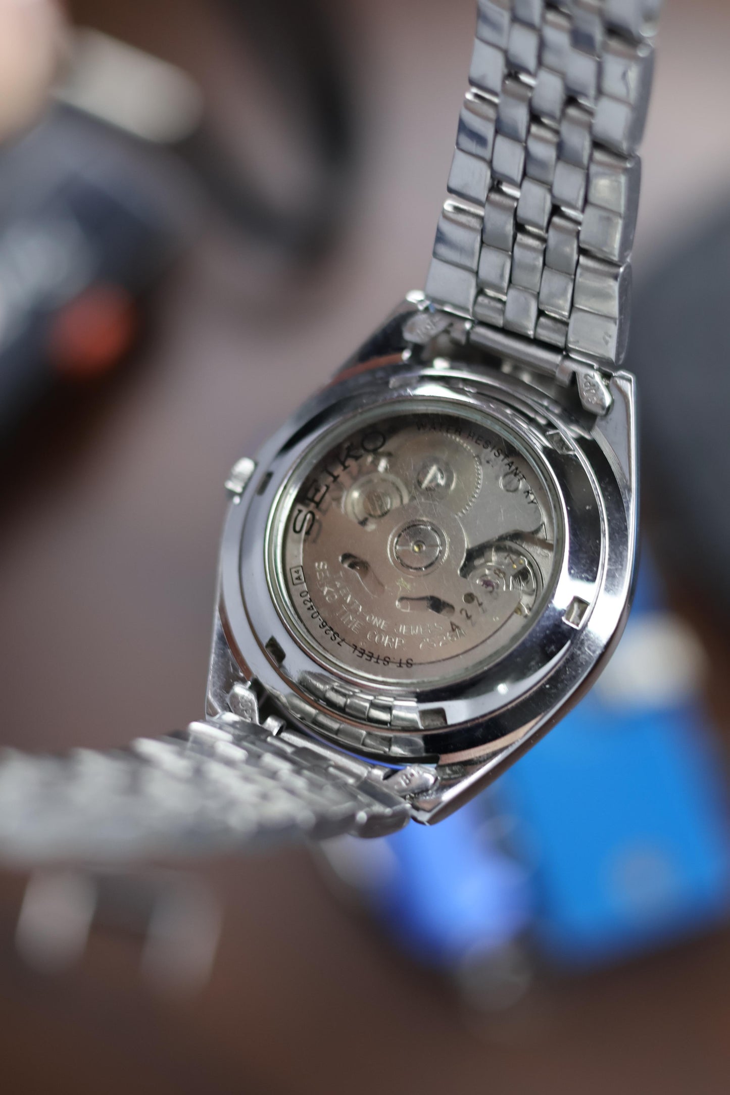 (Super Rare) Seiko 5 Ice Blue Dial with Glass Back (Pre Owned)