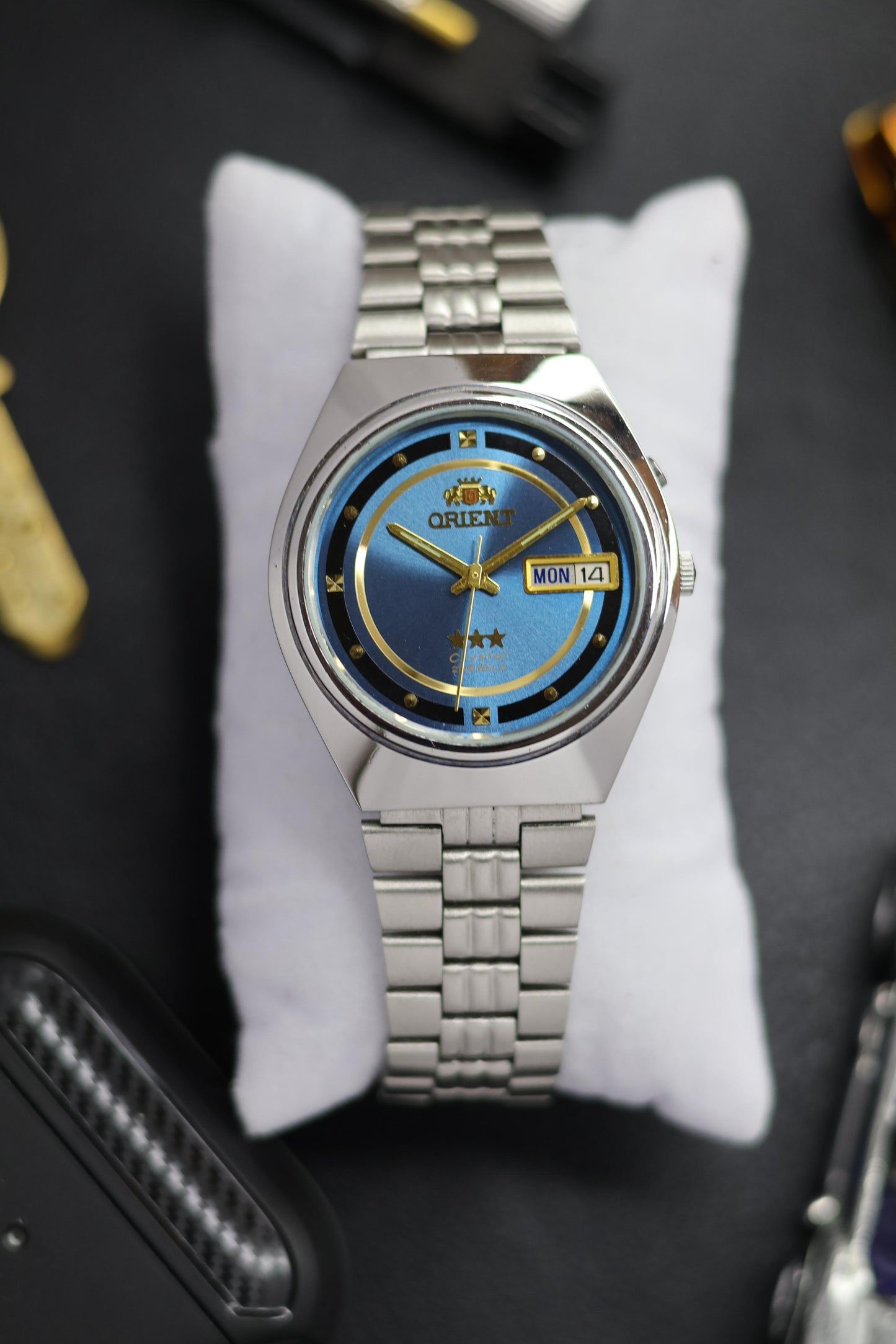 (Super Rare) Orient Tri-Star Crystal Blue Dial (Pre Owned)