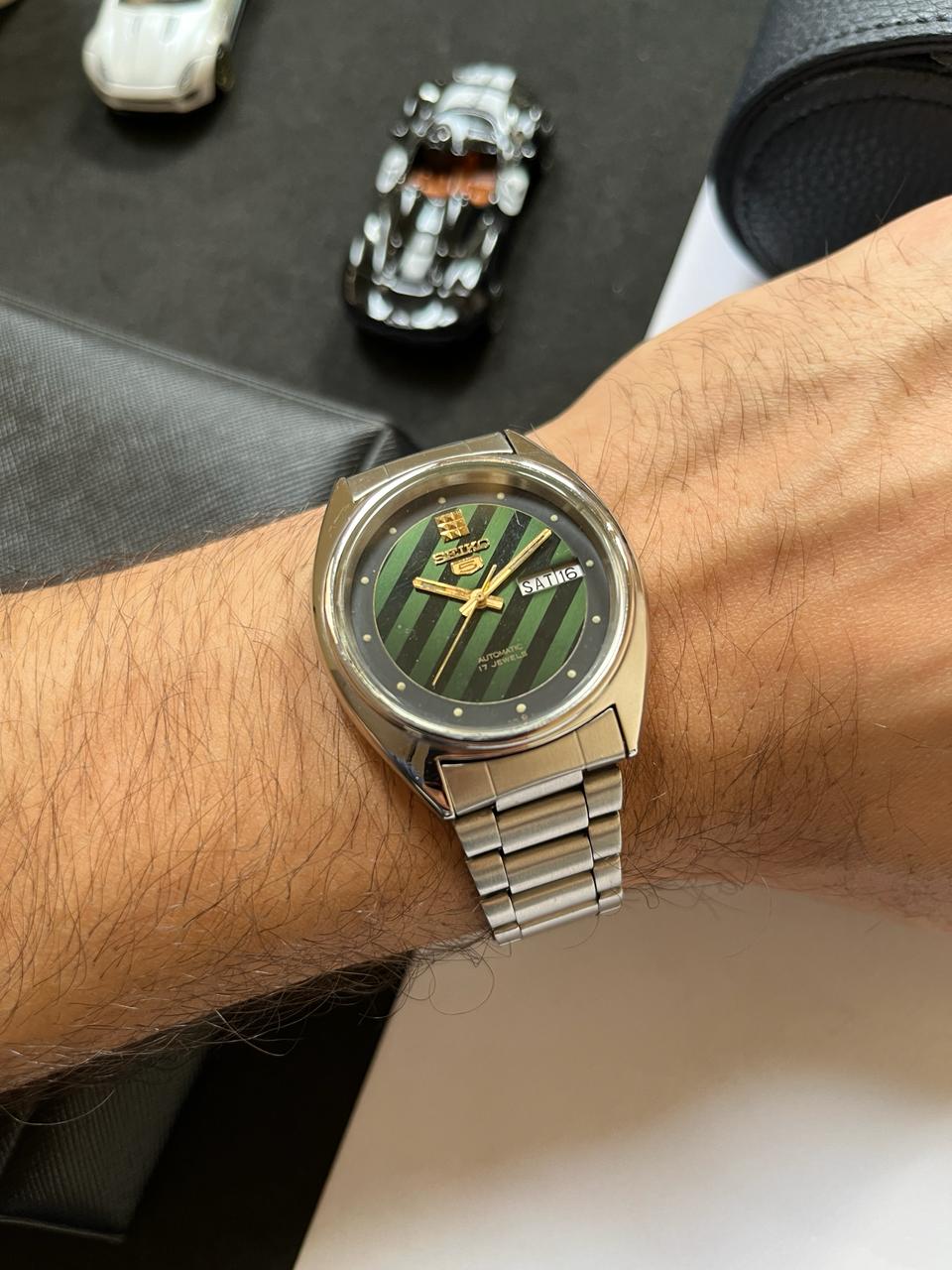 (Super Rare) Seiko 5 Green Patterned Dial (Pre Owned)