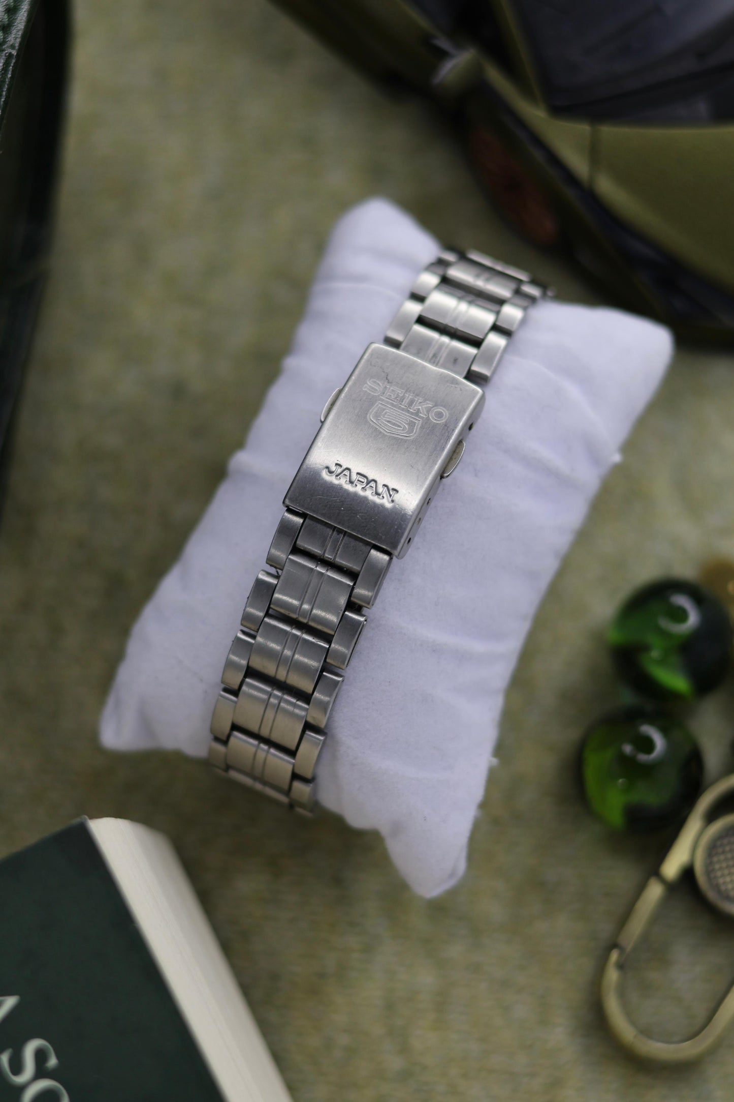 Seiko 5 Railway Time Lume Dial with Glass Back (Pre Owned)