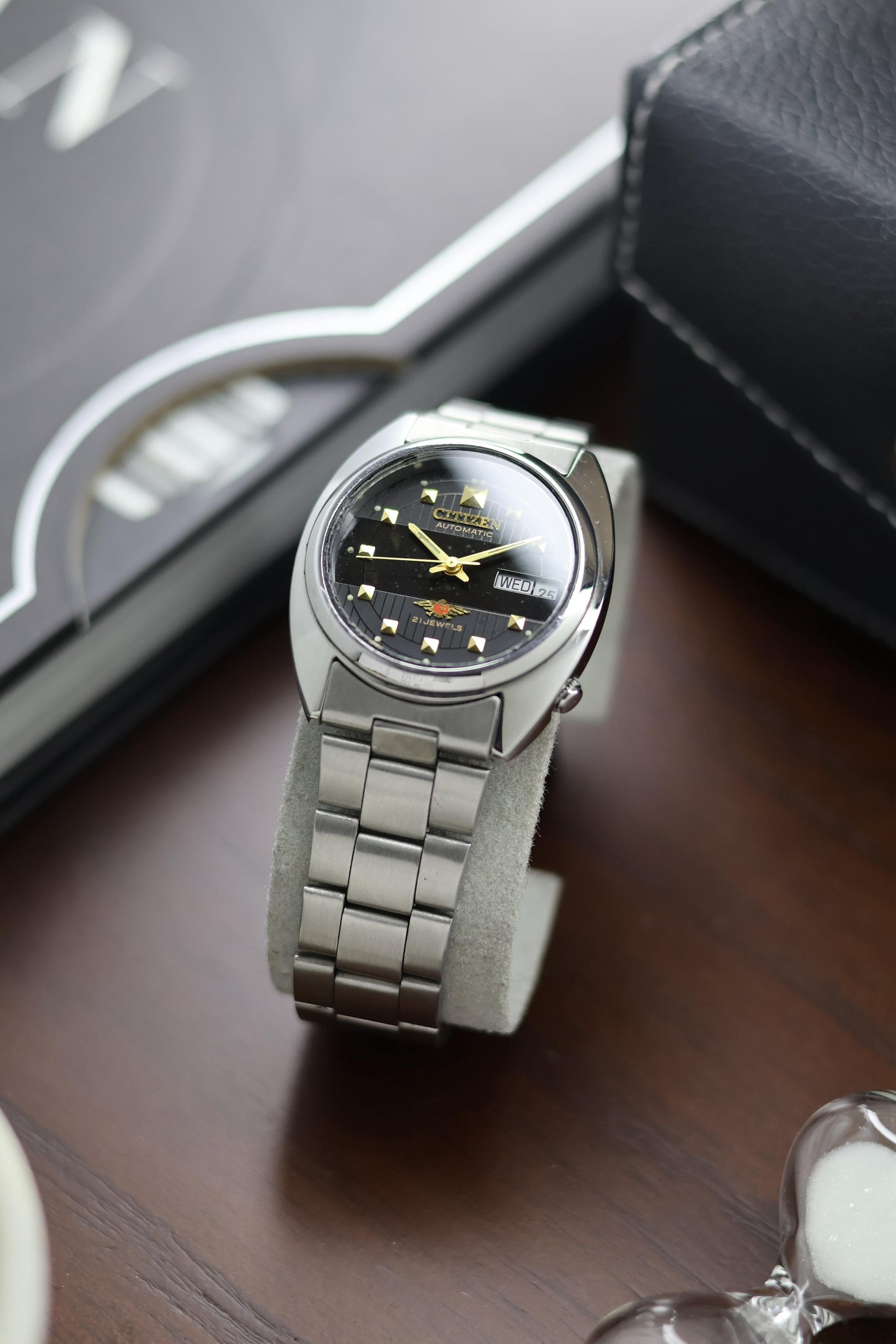 Citizen Eagle 7 Black Motif Dial - Automatic Vintage Watch (Pre Owned) - A405