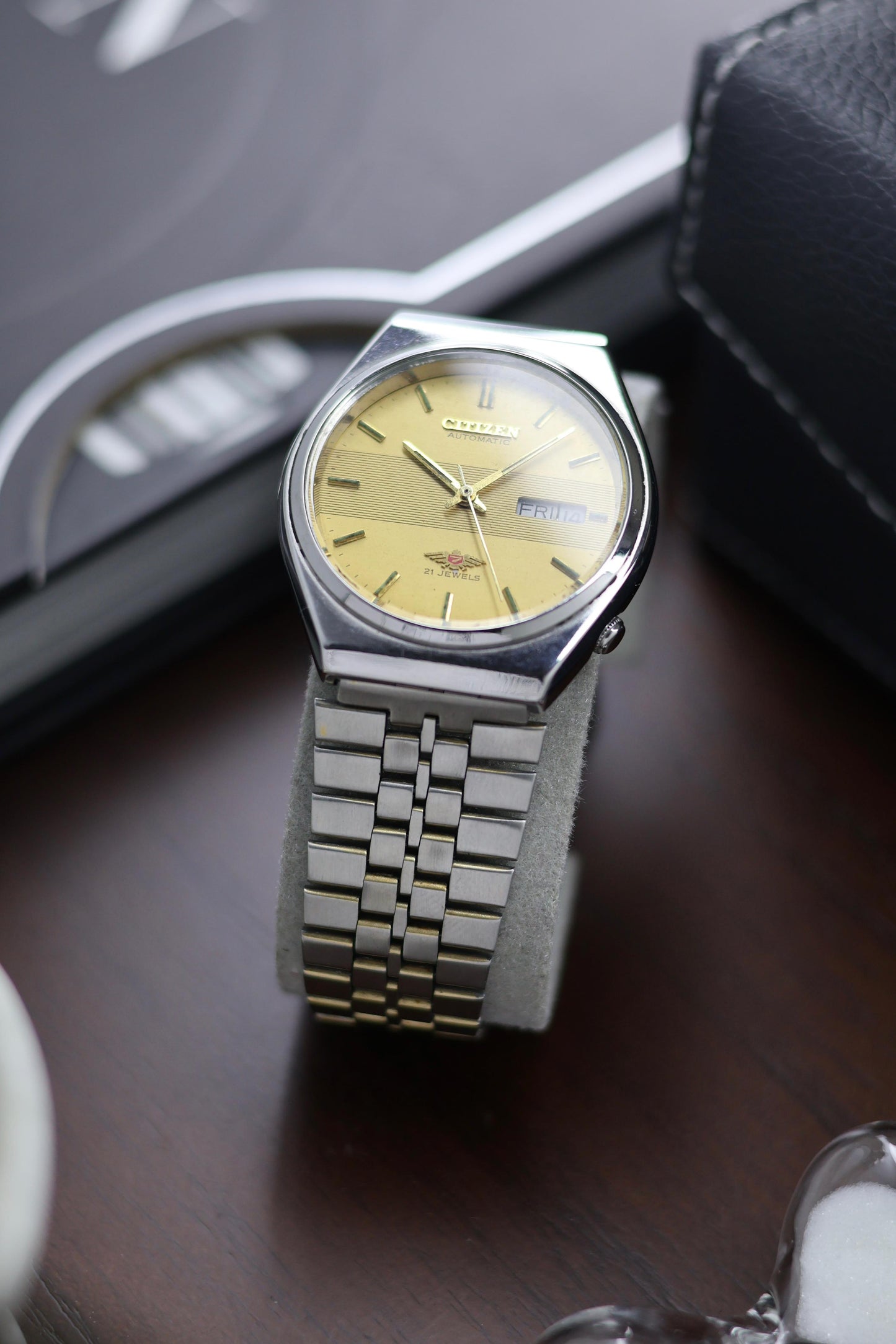 Citizen Eagle 7 Yellow Motif Dial - Automatic Vintage Watch (Pre Owned) - A253