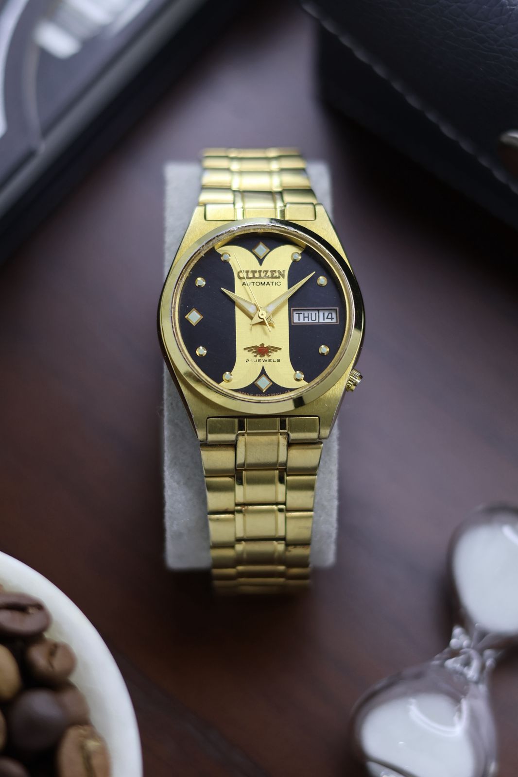 (Super Rare) Citizen Eagle 7 Gold Motif Dial - Automatic Vintage Watch (Pre Owned) - SE435