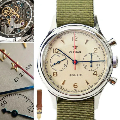 Seagull 1963 - Bicompax Mechanical Chronograph Watch (Imported)