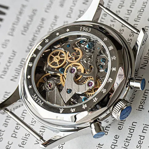 Seagull 1963 - Bicompax Mechanical Chronograph Watch (Imported)