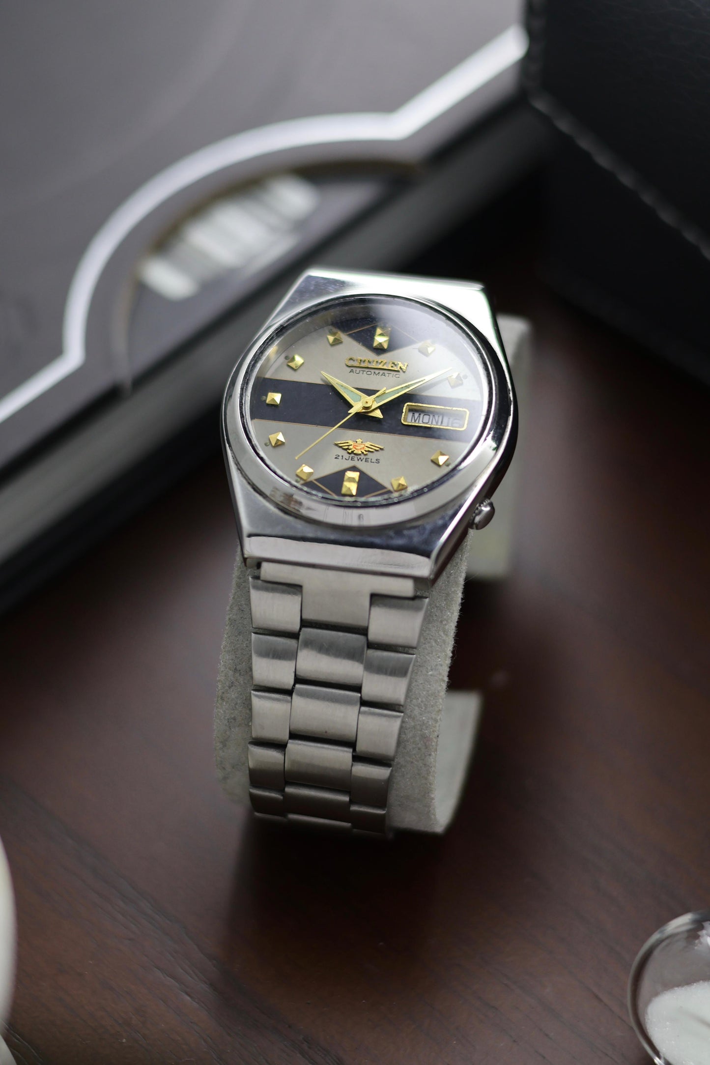 Citizen Eagle 7 Grey Motif Dial - Automatic Vintage Watch (Pre Owned) - A395