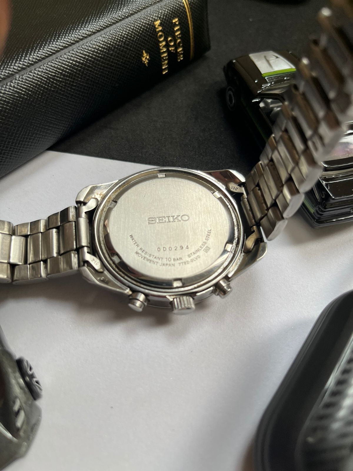 Seiko Chronograph 100m Black Dial (Pre Owned)