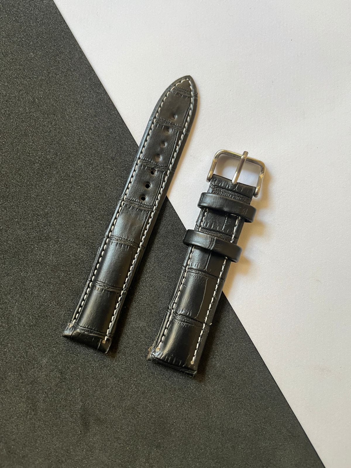 Croc Leather Watch Strap (18mm)