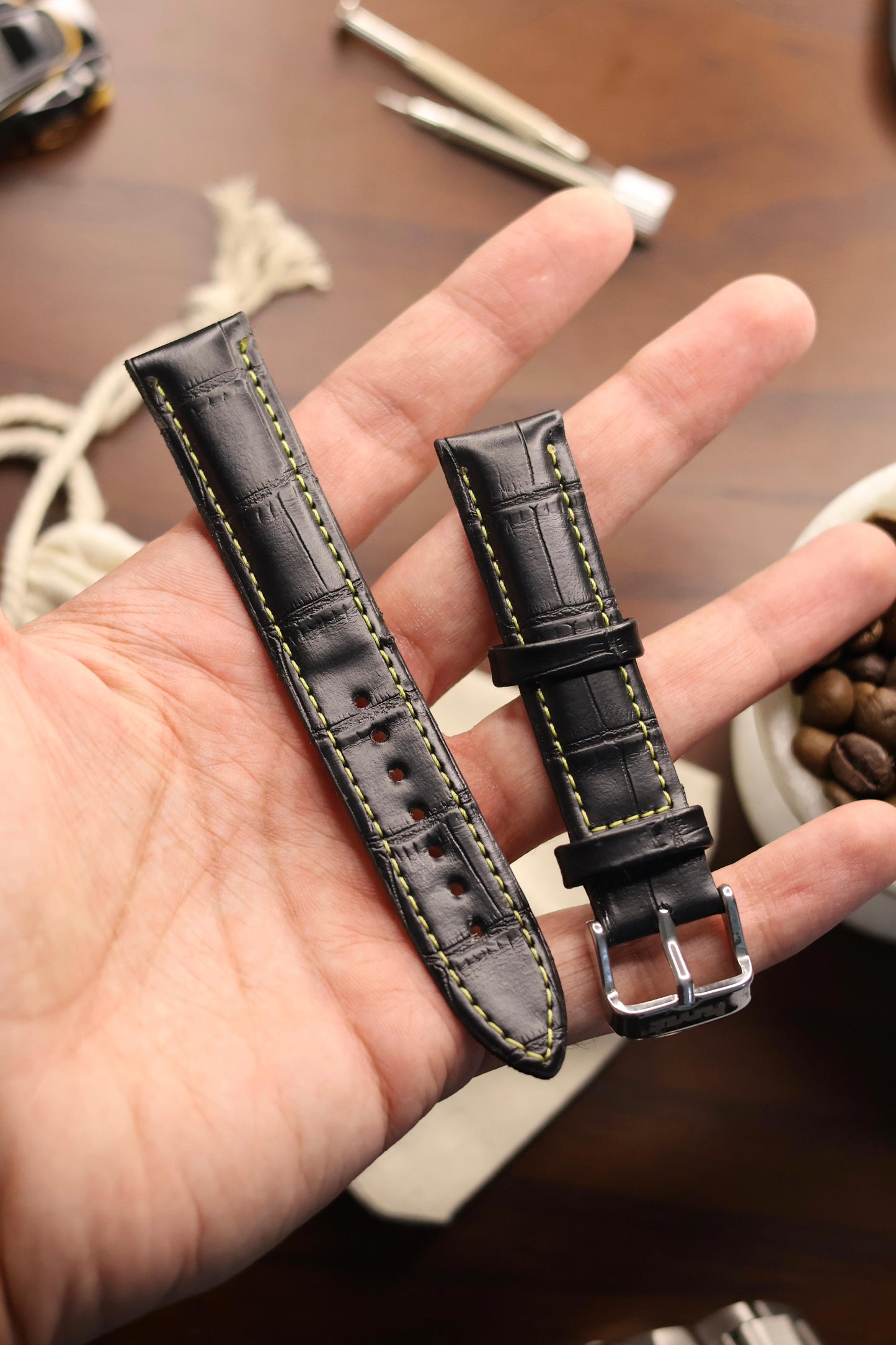 Croc Leather Watch Strap (18mm)