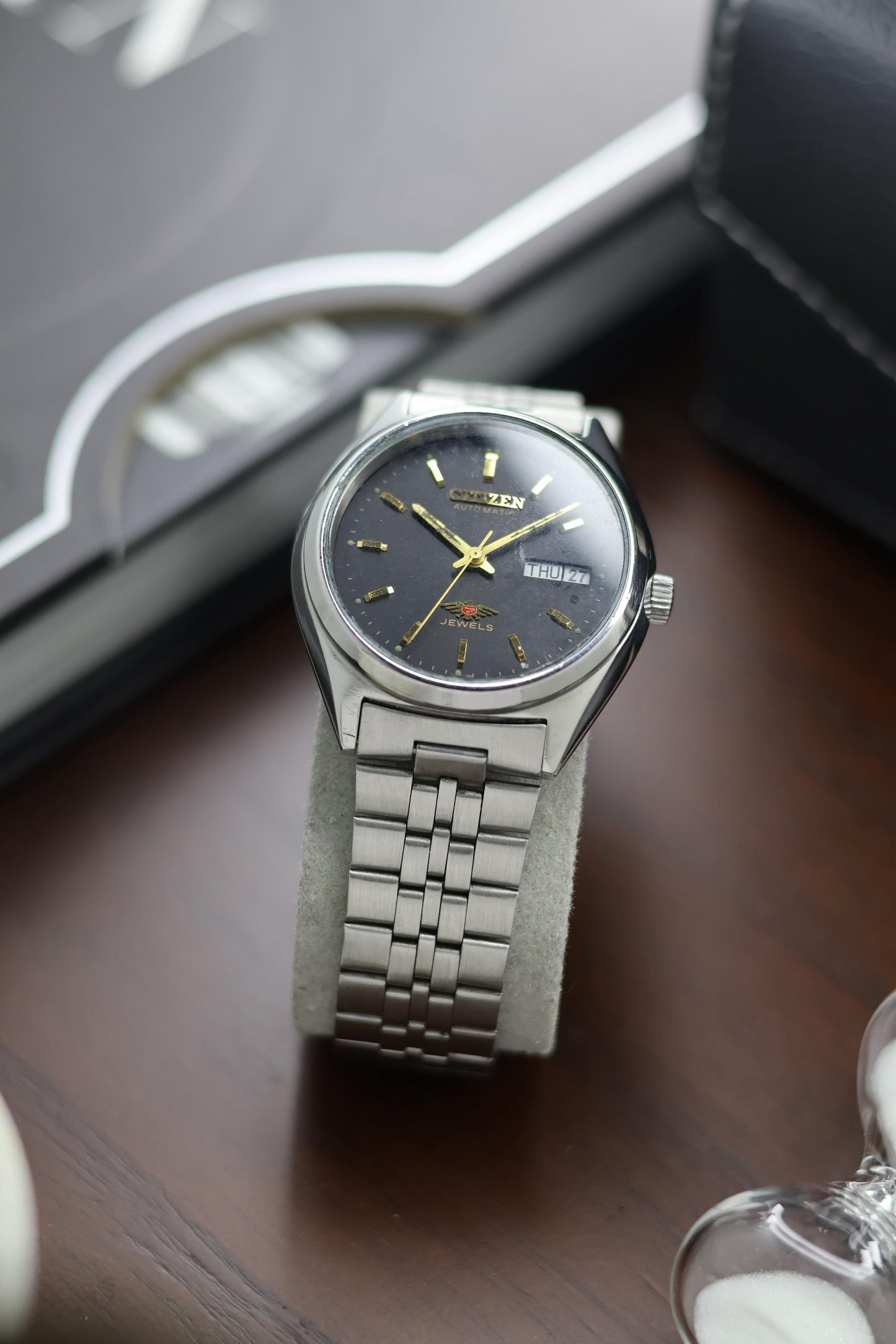 Citizen Eagle 7 Black Dial - Automatic Vintage Watch (Pre Owned) - A377