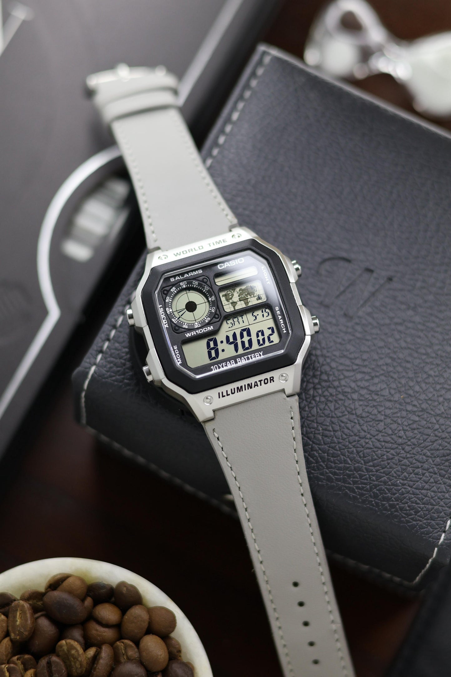 Leather Straps for CASIO AE1200 Series - with FREE Strap Tool!