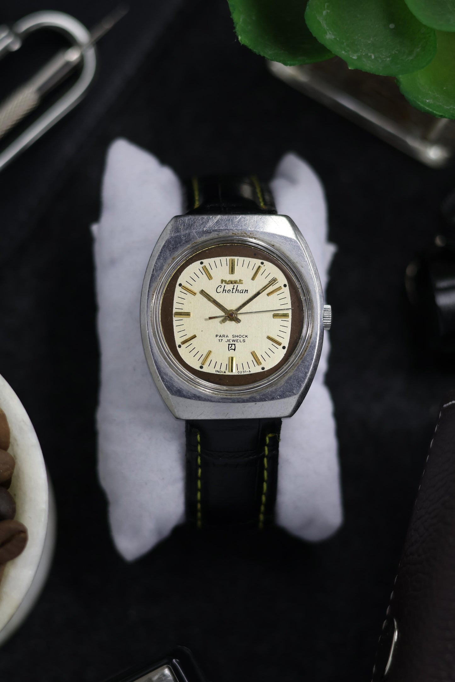 Vintage HMT Chethan - in Original Condition - Mechanical Hand Winding Watch (Pre Owned)