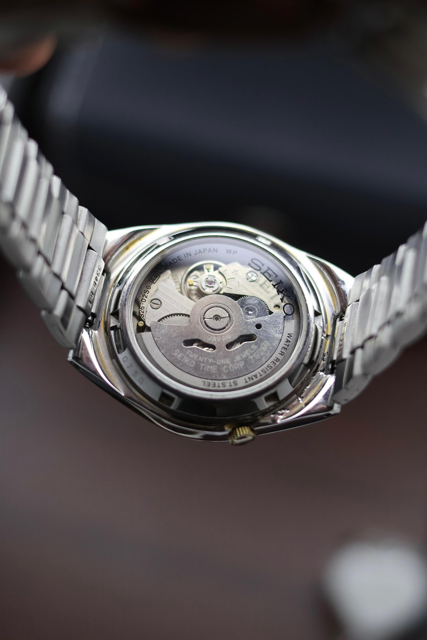 Seiko 5 Black Dial with Glass Back - Automatic Vintage Watch (Pre Owned) - A361