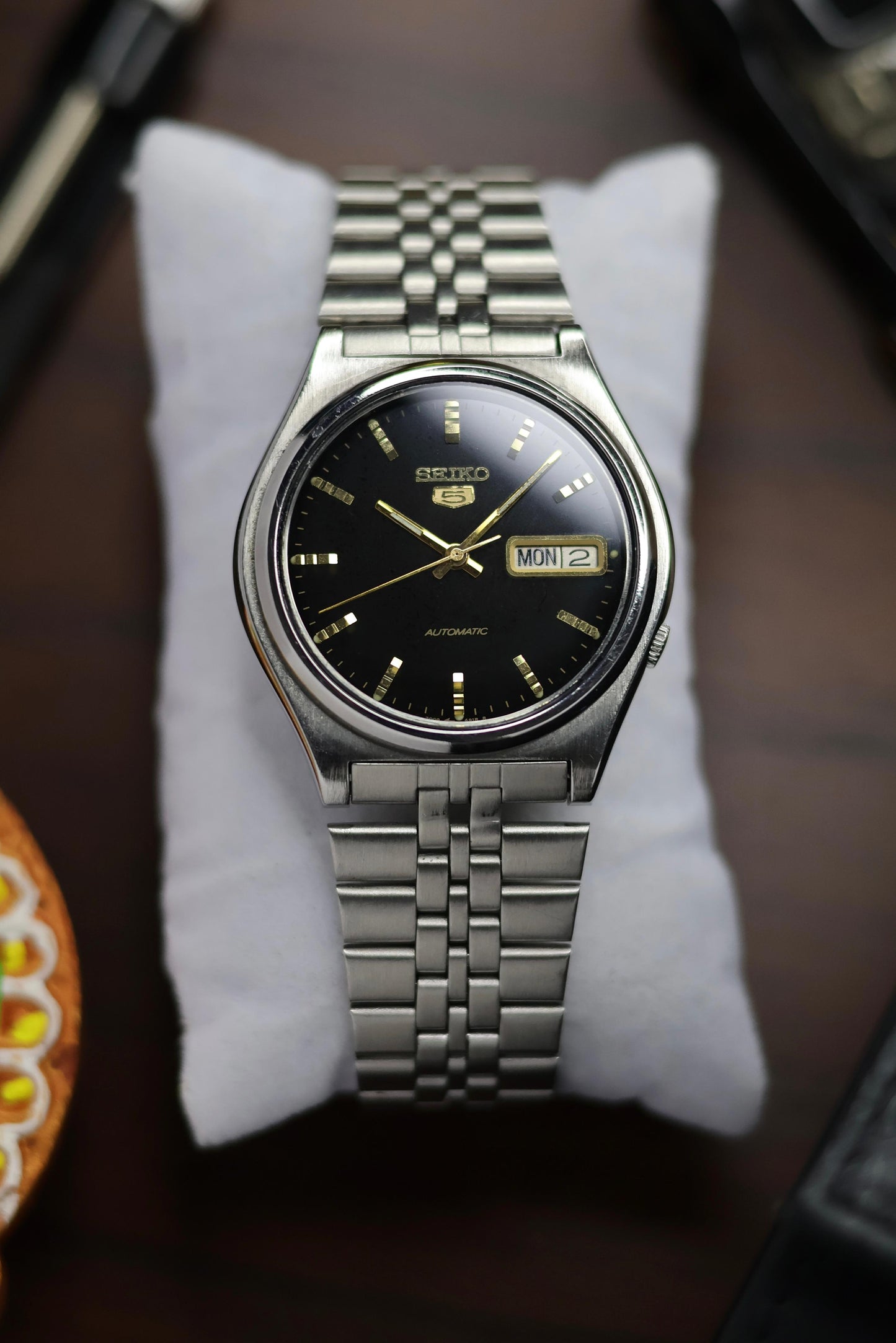 1989 Seiko 5 Black Dial (Pre Owned)
