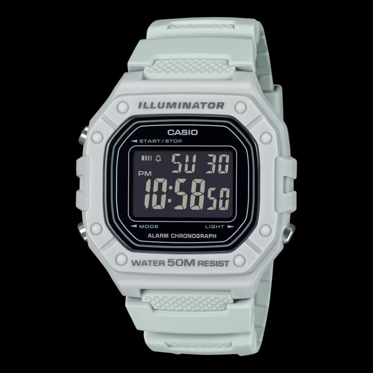 CASIO W-218H-8BVDF - D395 - WHITE