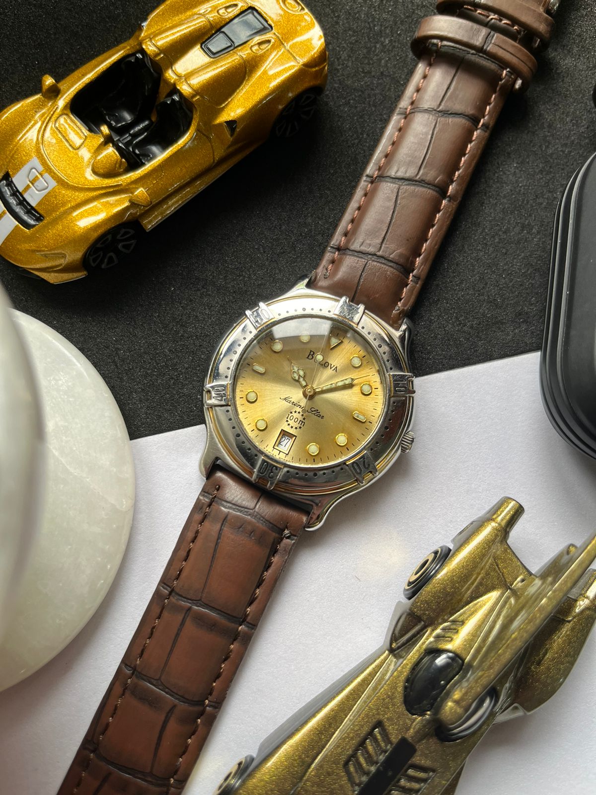 (Super Rare) BULOVA Marine Star 100M - with Rotating Bezel and Cathedral Hands (Pre Owned) - #W56