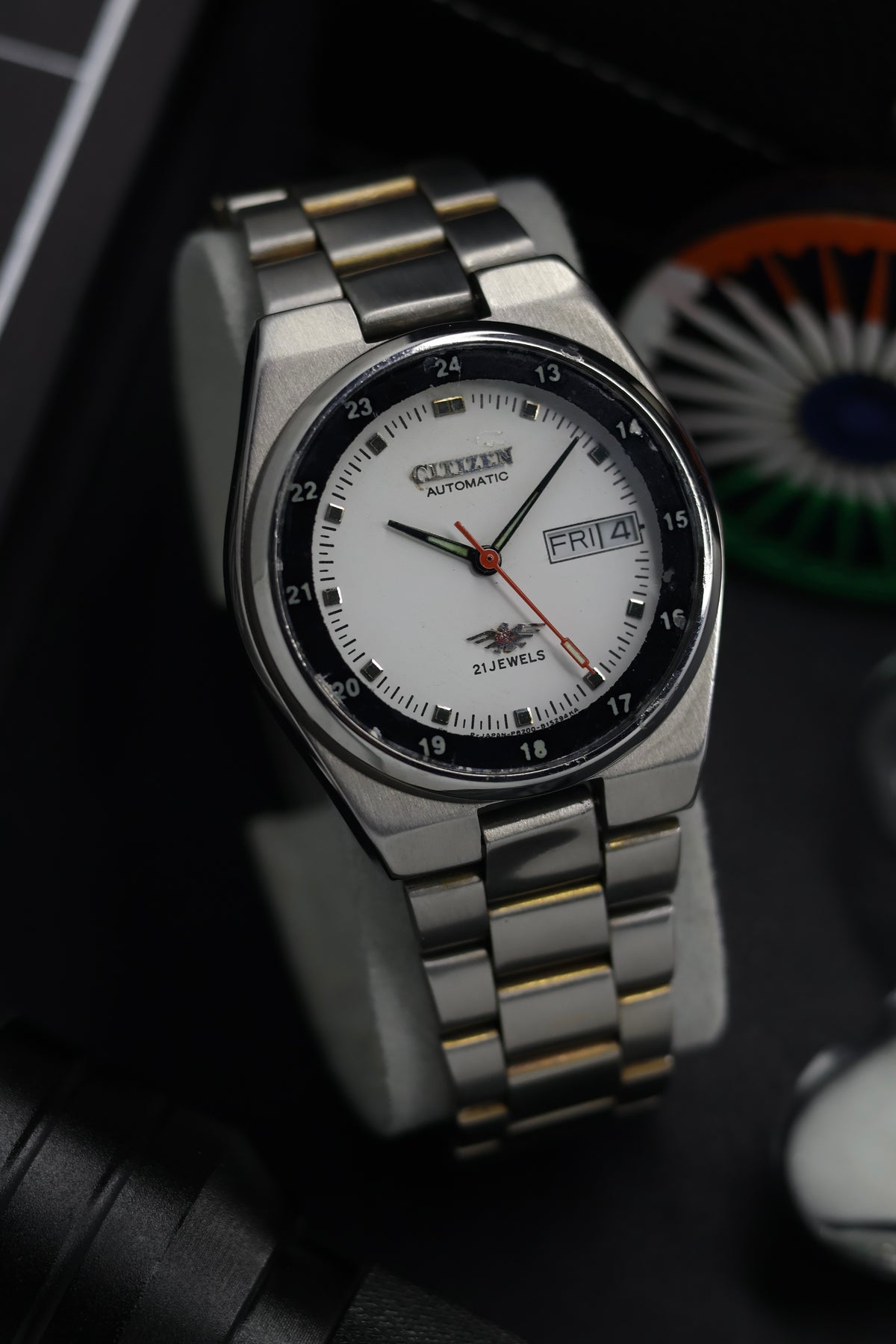 (Super Rare) Citizen Eagle 7 Railway Time White Dial - Automatic Vintage Watch (Pre Owned) - SE701