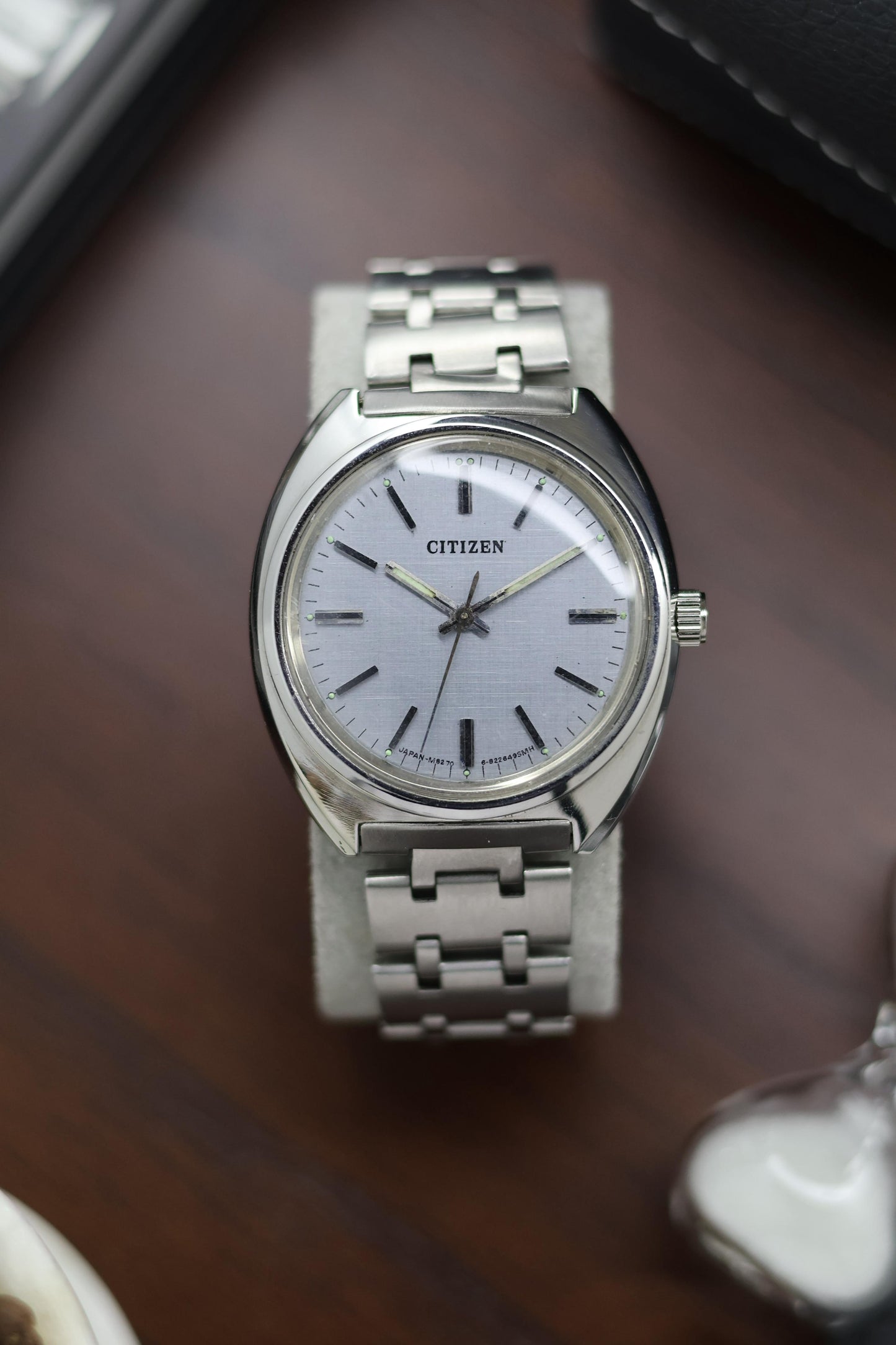 (Super Rare) Citizen Manual Wind Grey Linen Dial - Mchanical Vintage Watch (Pre Owned) - A328