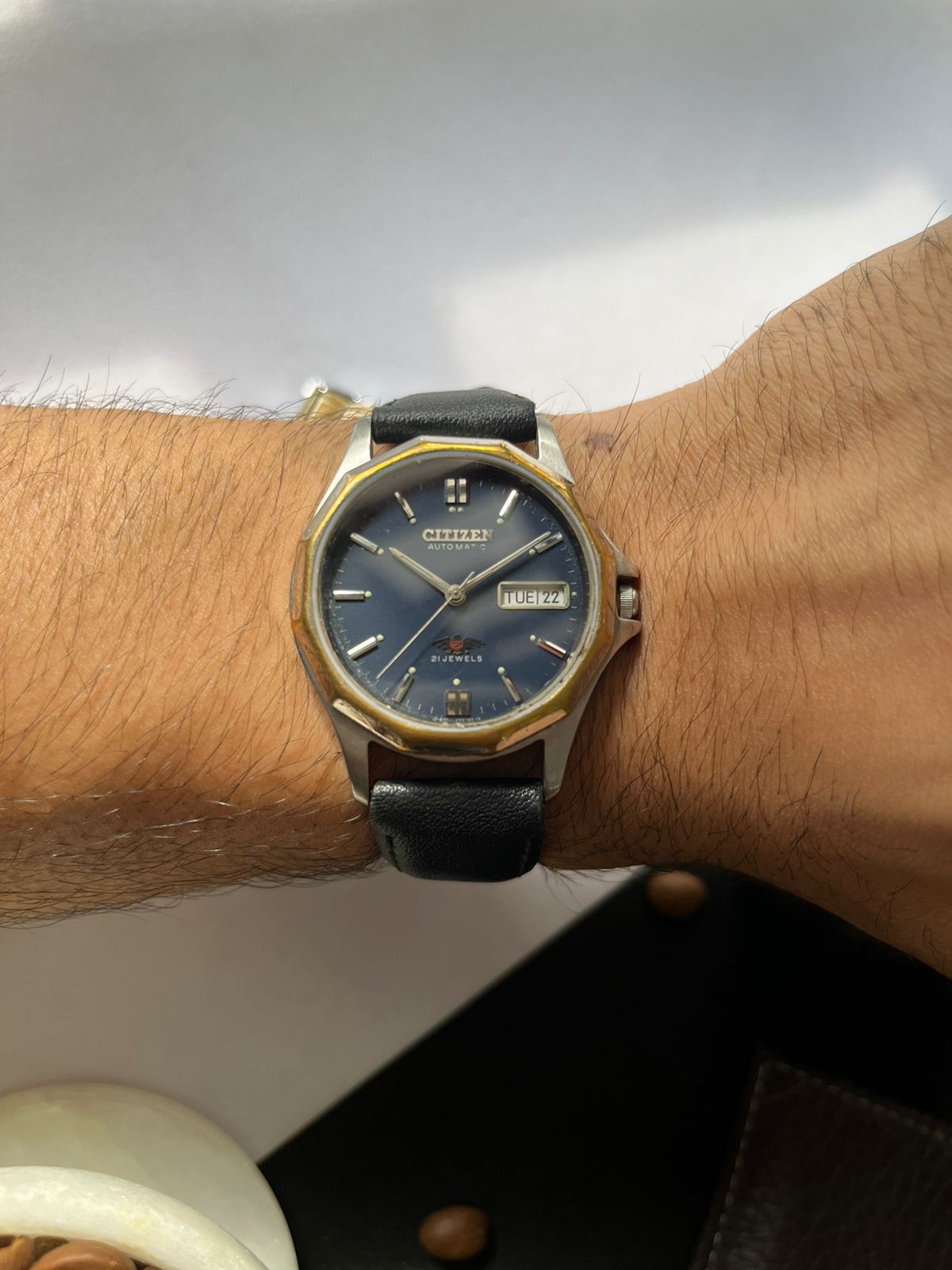 Citizen Unique Case Shape Navy Blue Dial(Pre-owned)